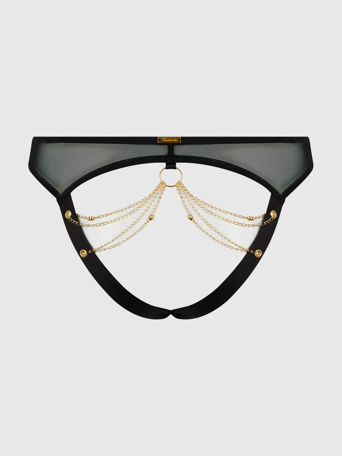 Maeve Chain & Lace Cage Back Hipster - Image 8