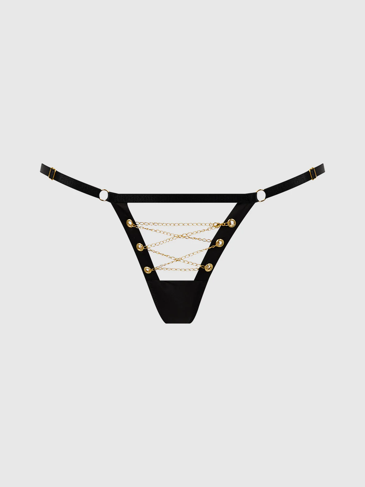Maeve Chain Lace Up G-String - Image 8