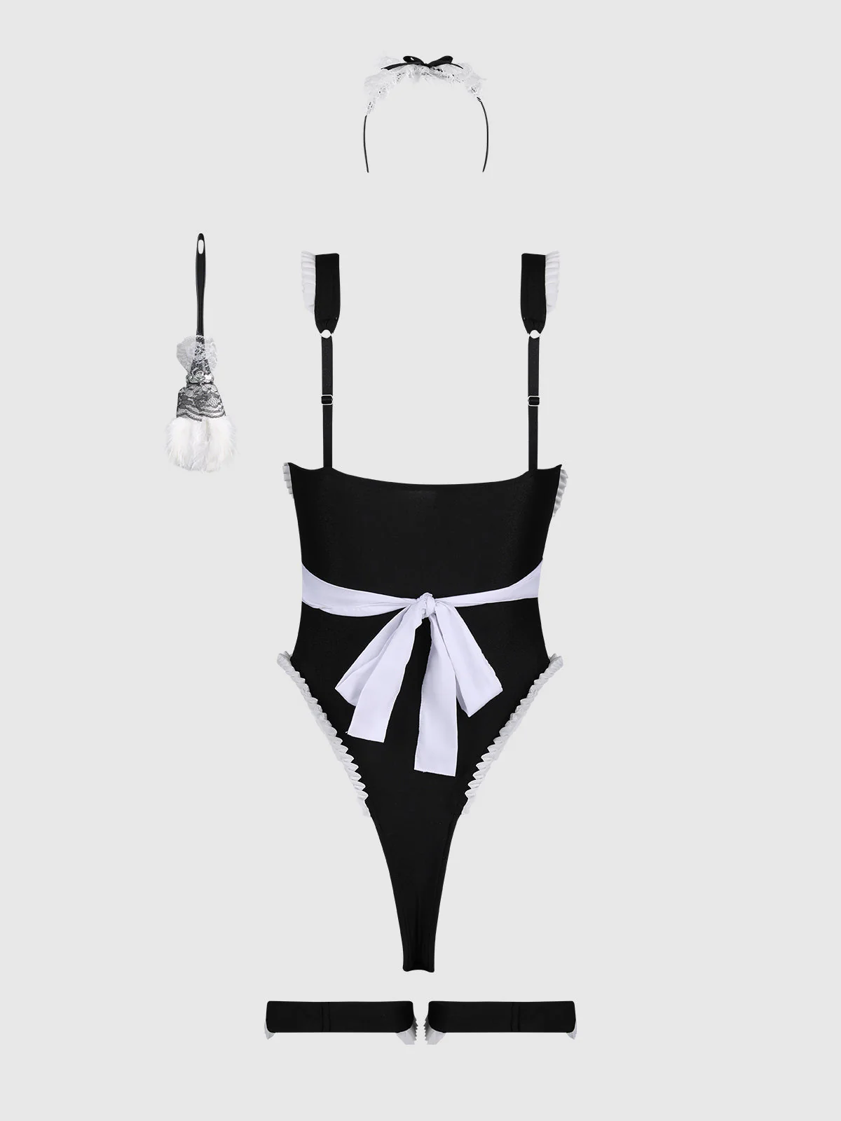 Maid Teddy, Apron, Headpiece & Duster - Image 7