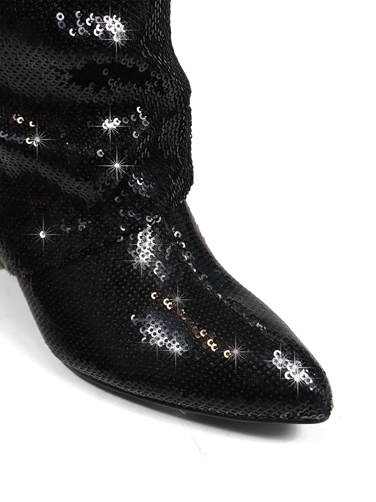 Maria Drape Over Knee Wedge Boots - Image 5