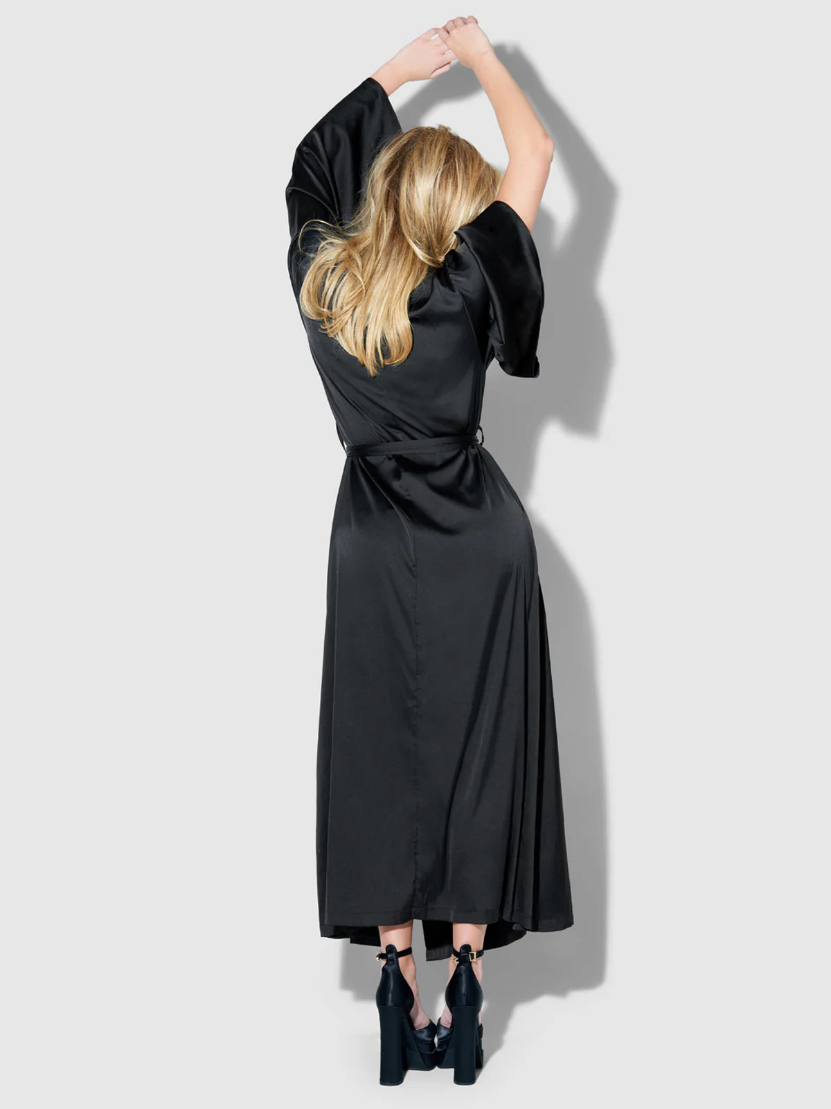 Petra Satin Long Robe - Image 6