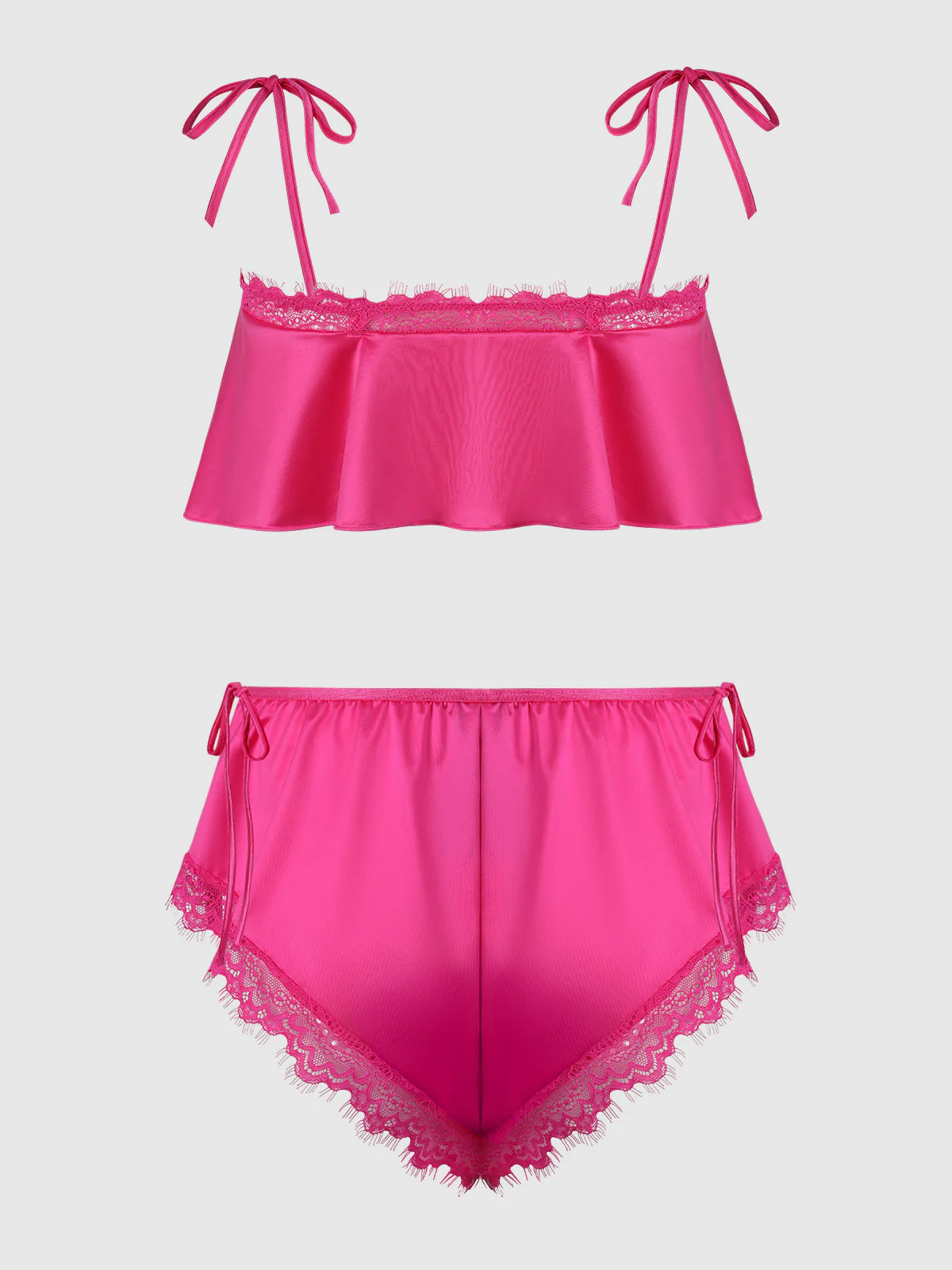 Neev Lace & Oilslick Drop Off Flounce Top & Panty - Image 10