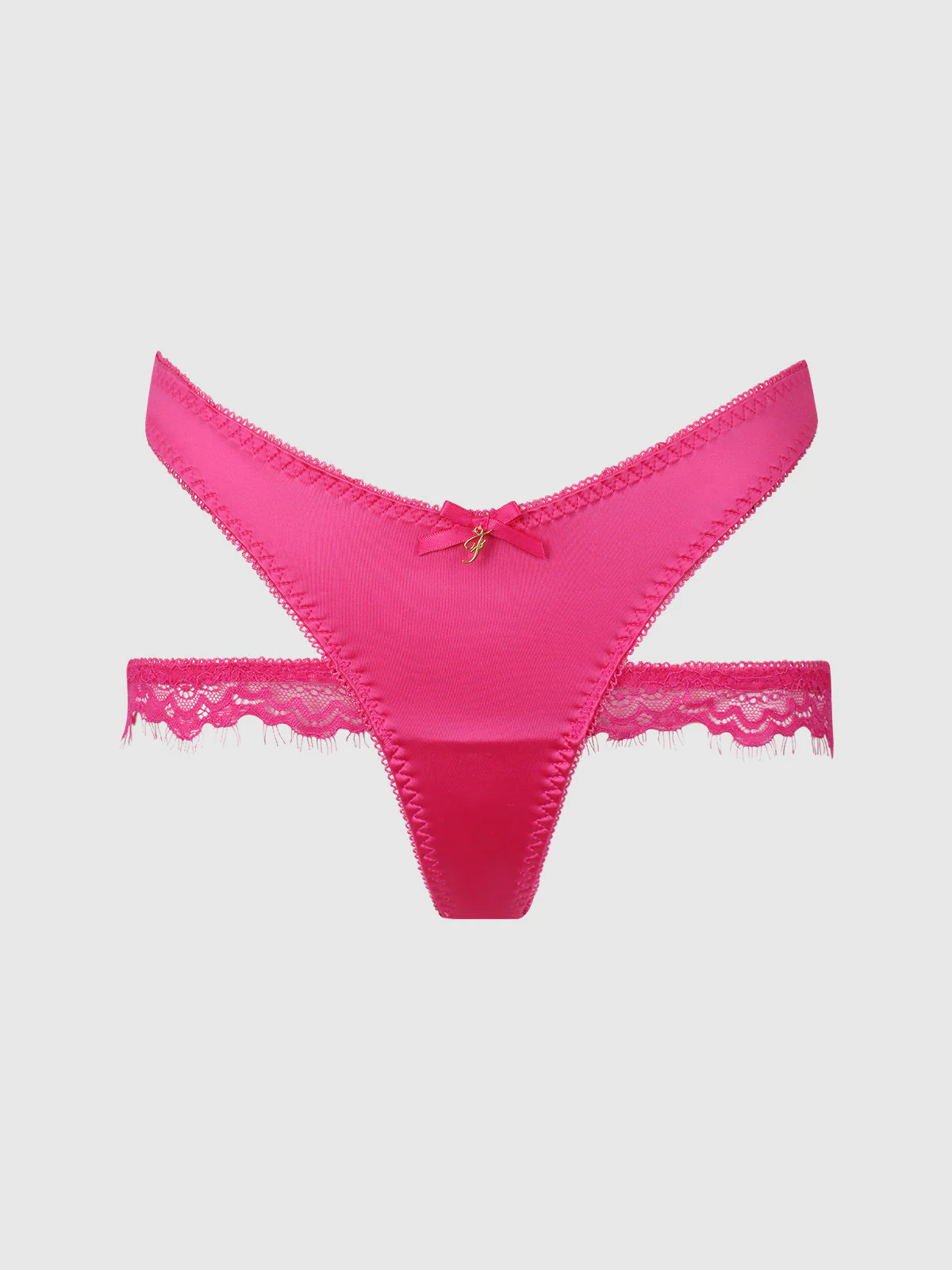 Neev Lace & Oilslick Strappy Back Tanga - Image 4