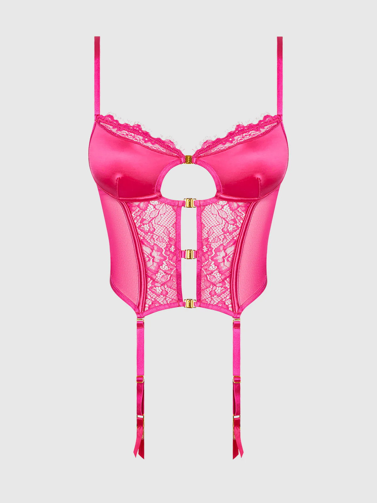 Neev Lace Wireless Bustier With Garters - Image 9