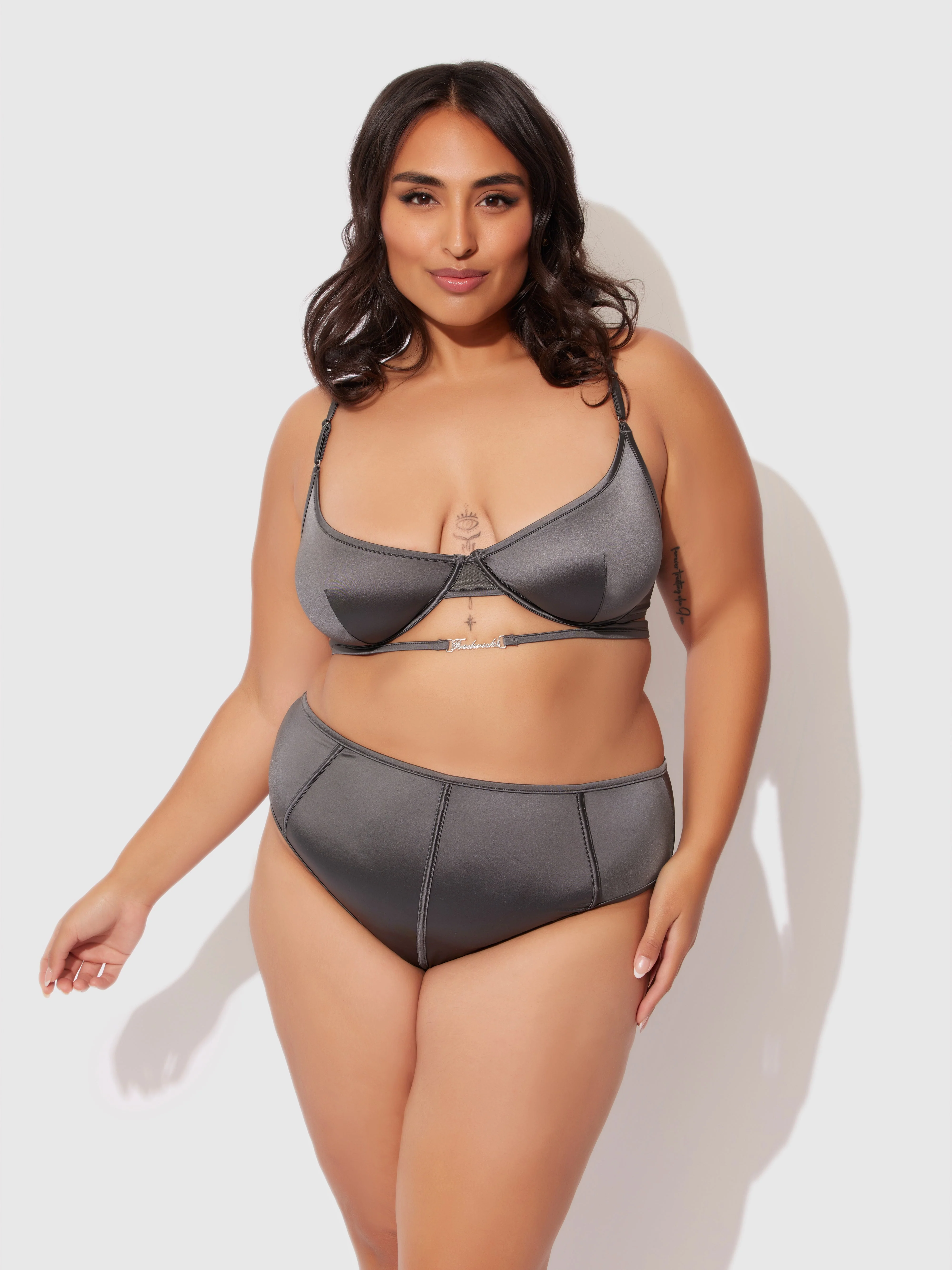 Neev Oil Slick Logo Longline Bra - Image 5