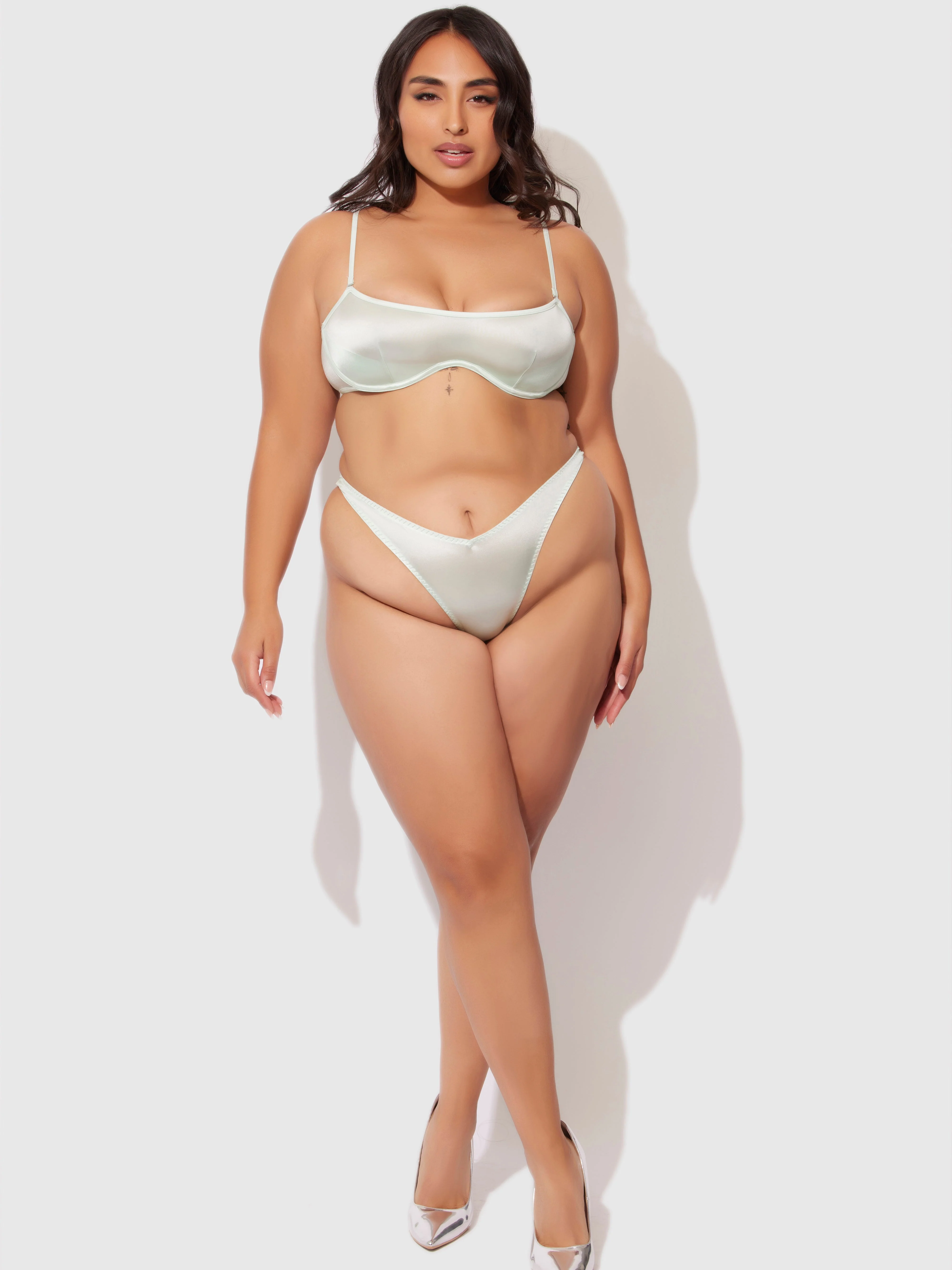 Neev Oil Slick Unlined Bandeau Bra - Image 7