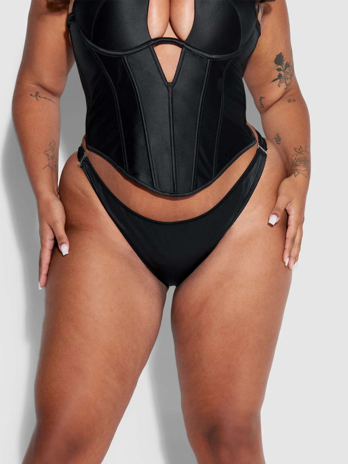 Petra Crotchless Satin Tanga - Image 5