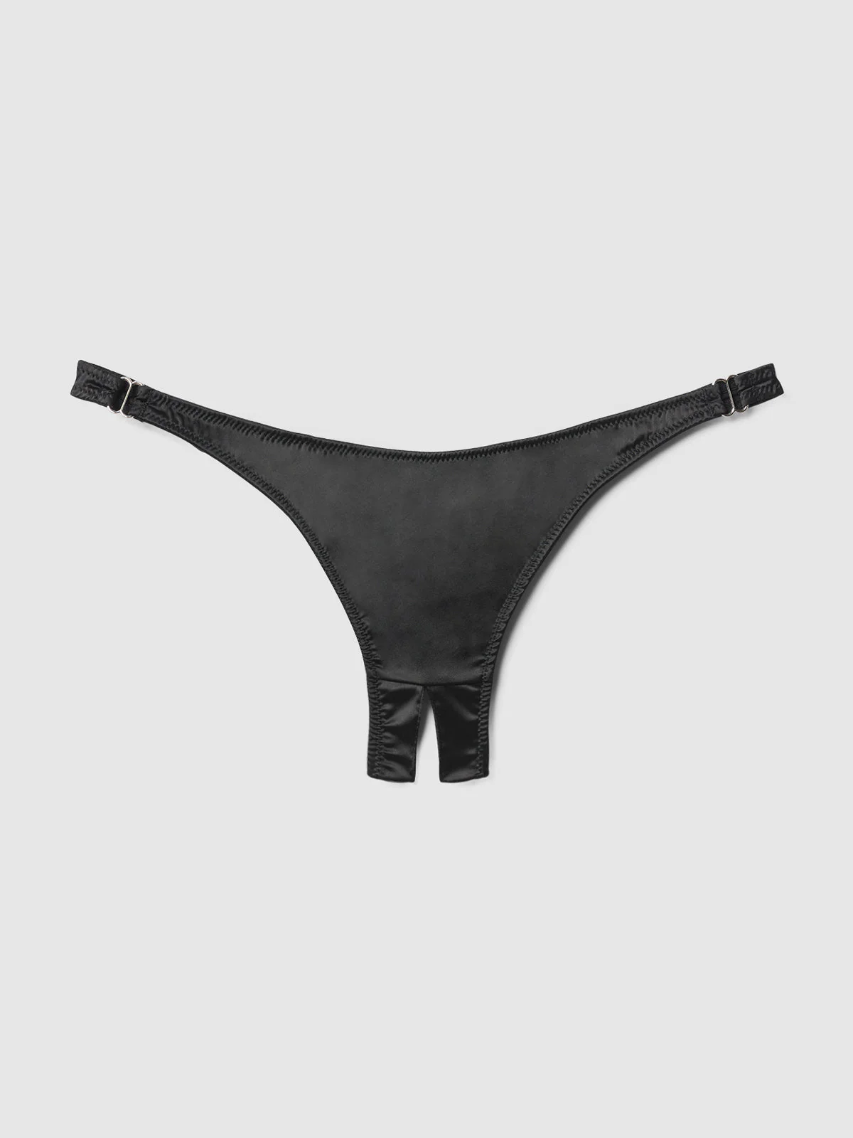 Petra Crotchless Satin Tanga - Image 9