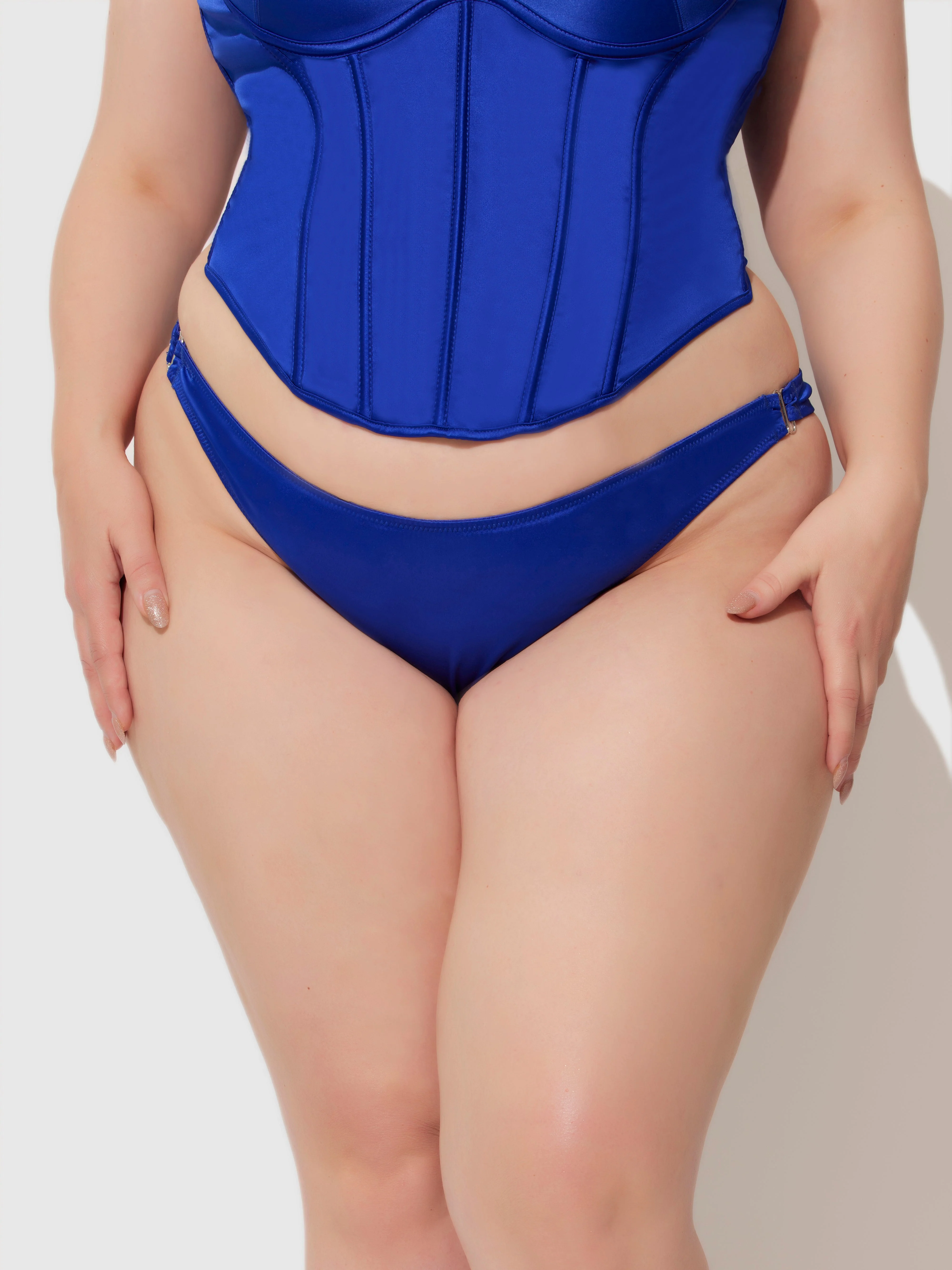 Petra Crotchless Satin Tanga - Image 5