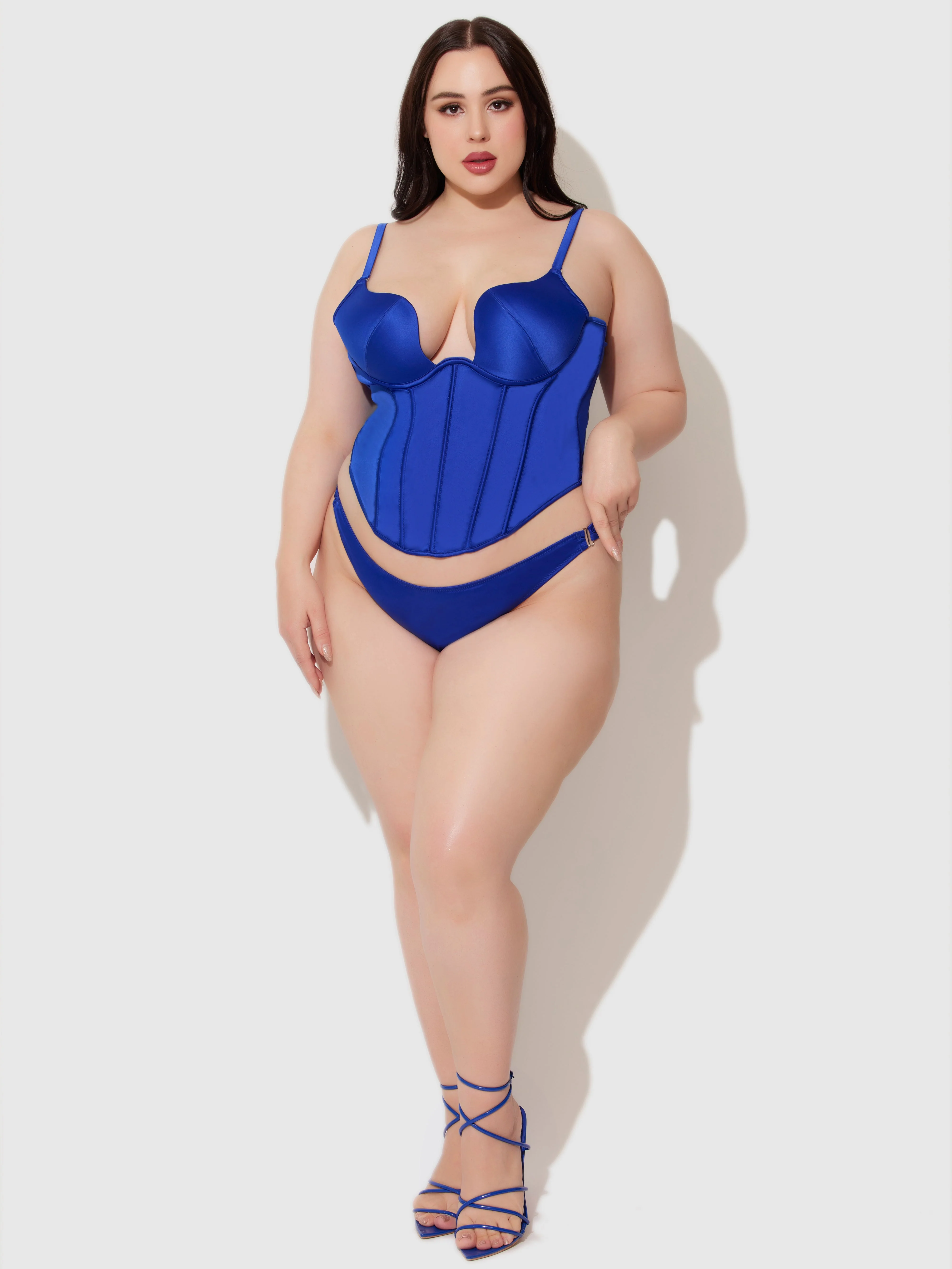Petra Crotchless Satin Tanga - Image 8
