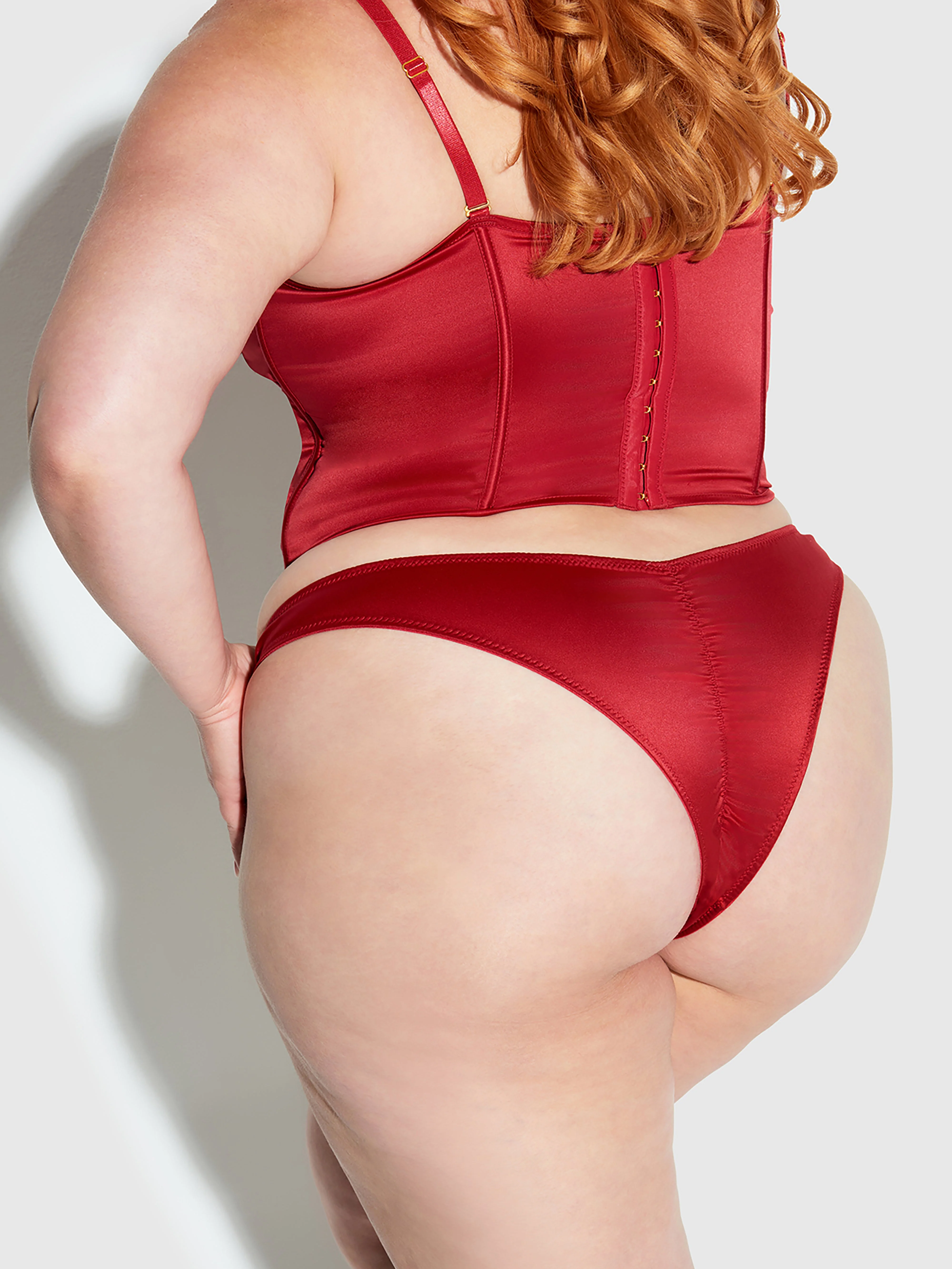 Petra Crotchless Satin Tanga - Image 4