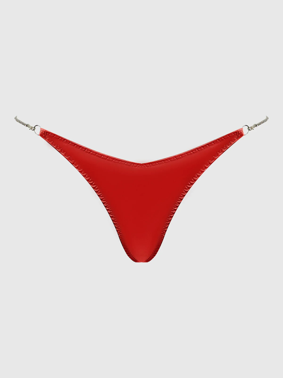 Petra Rhinestone Side Satin G-String - Image 9