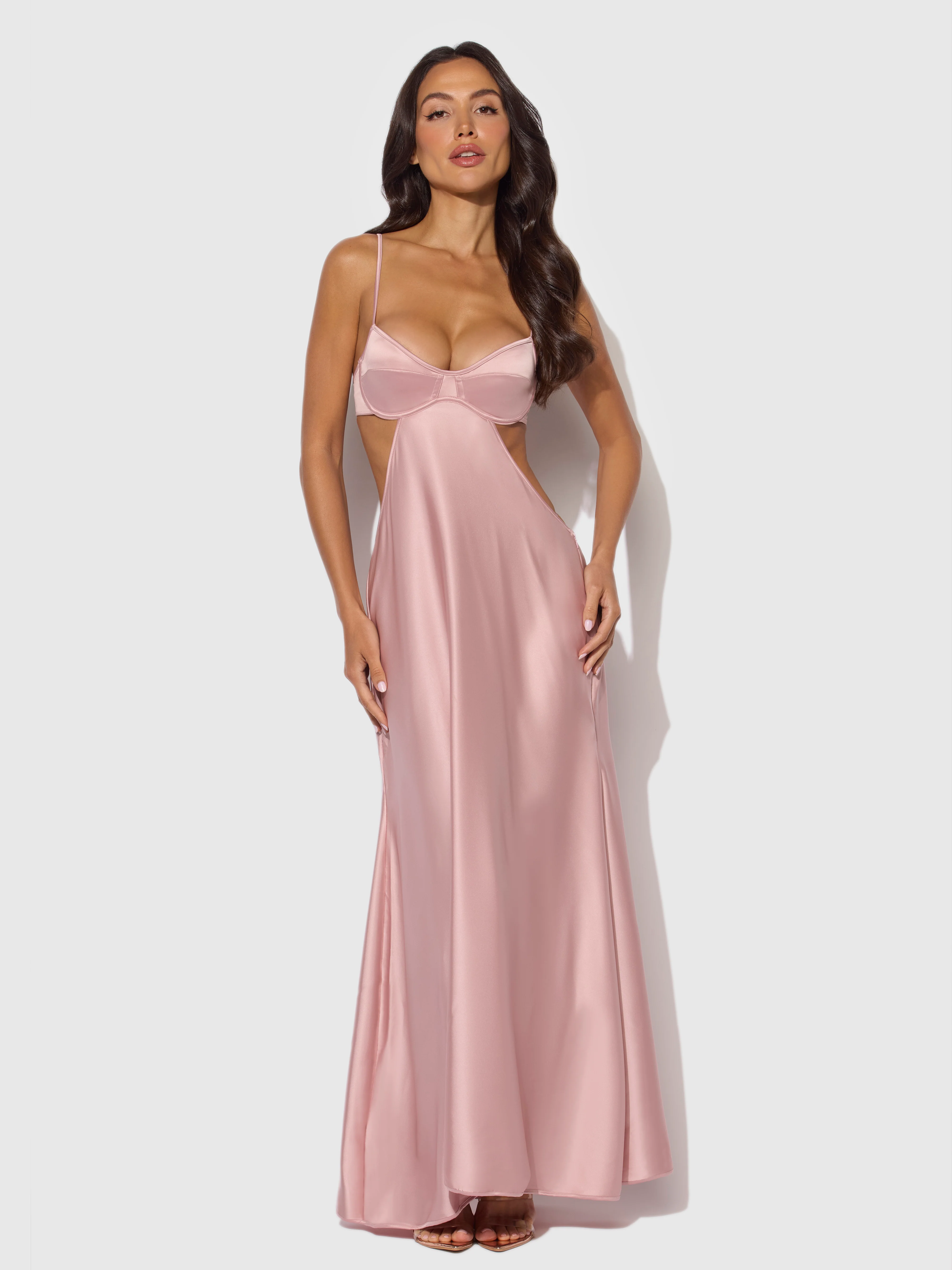 Petra Satin Monowire Cutout Gown - Image 2