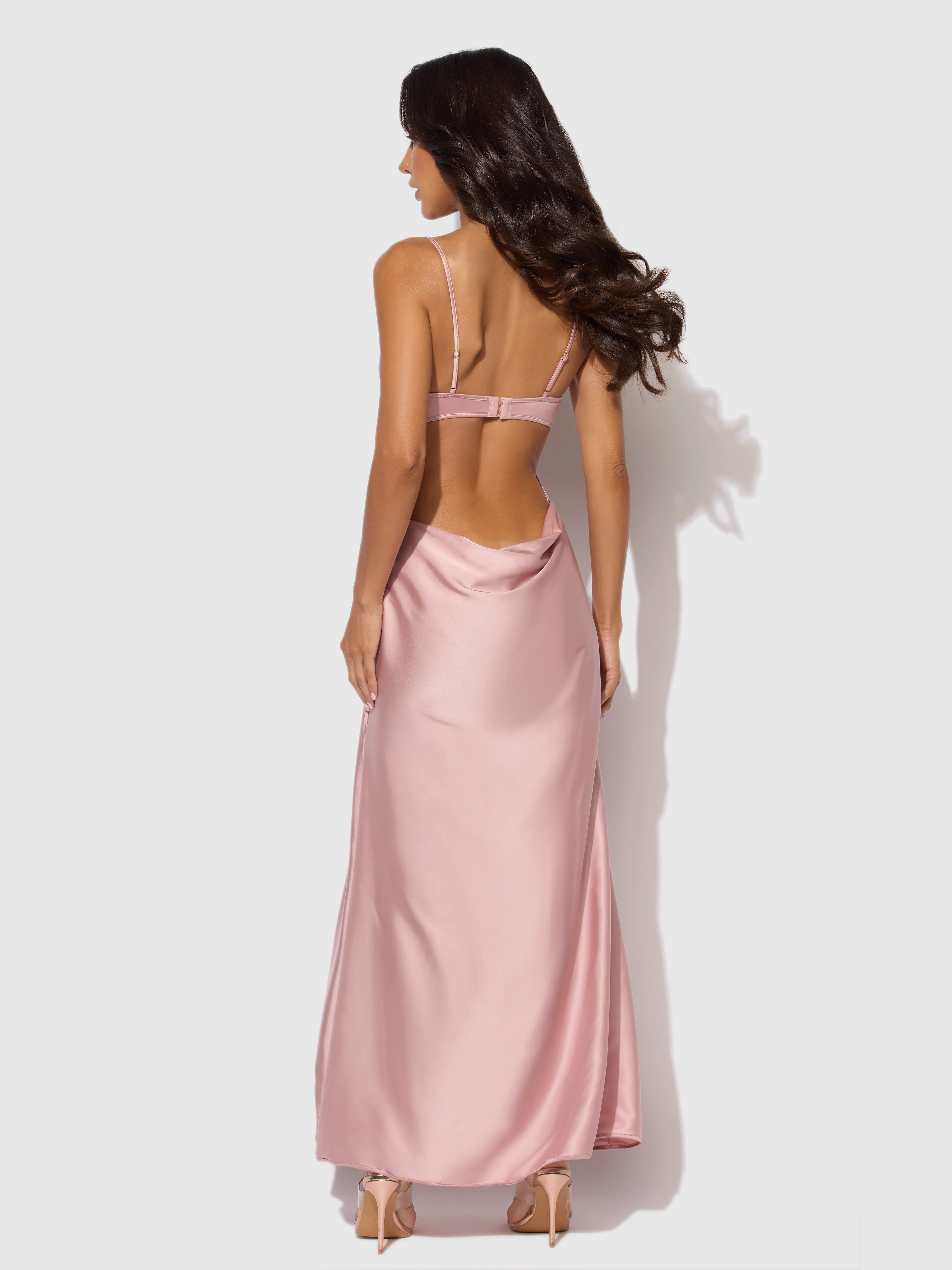 Petra Satin Monowire Cutout Gown - Image 4