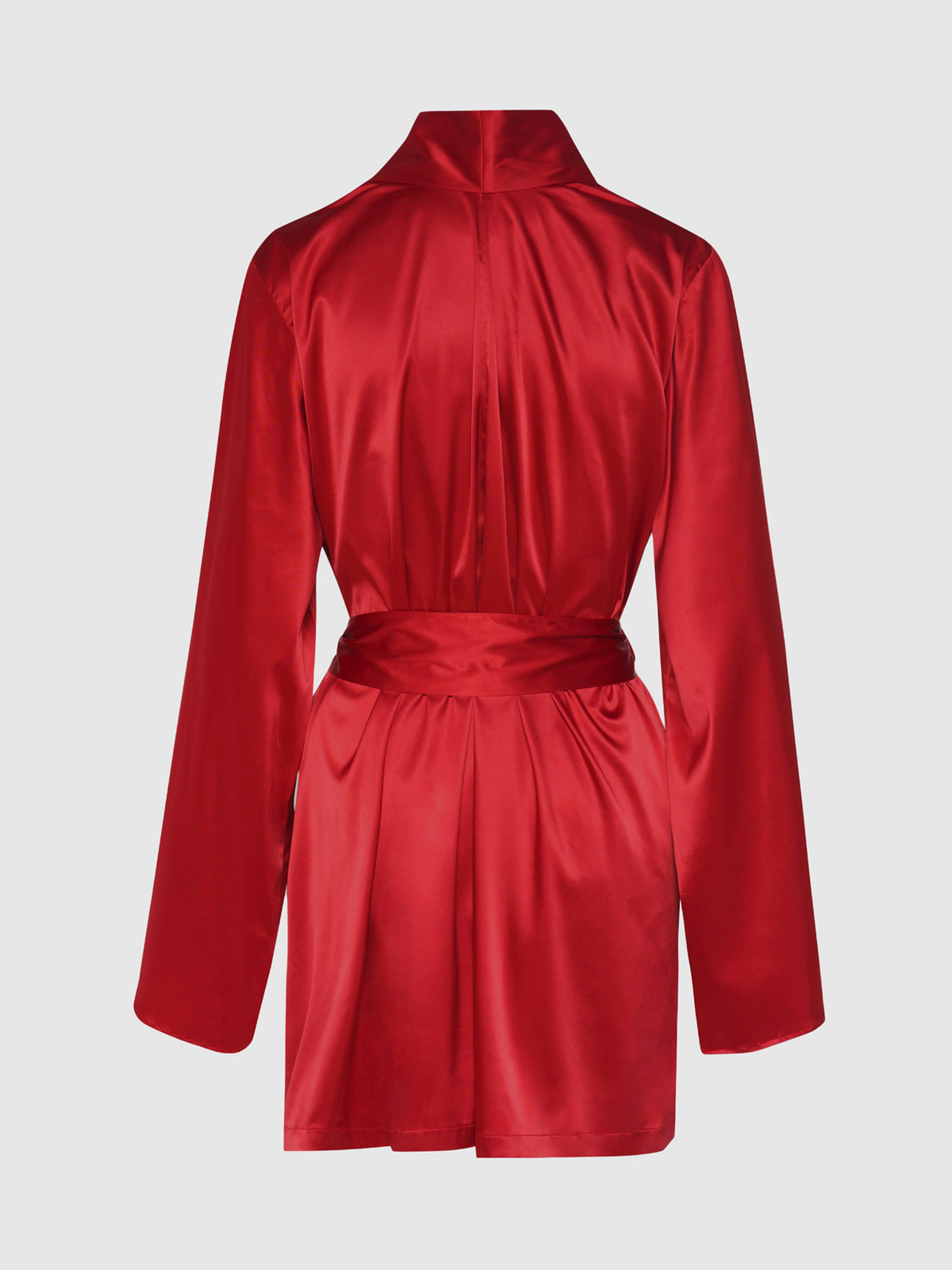 Petra Satin Short Robe - Image 9