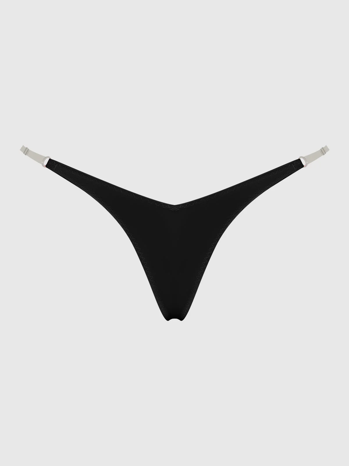 Petra Clear Side Slider Satin Thong - Image 9