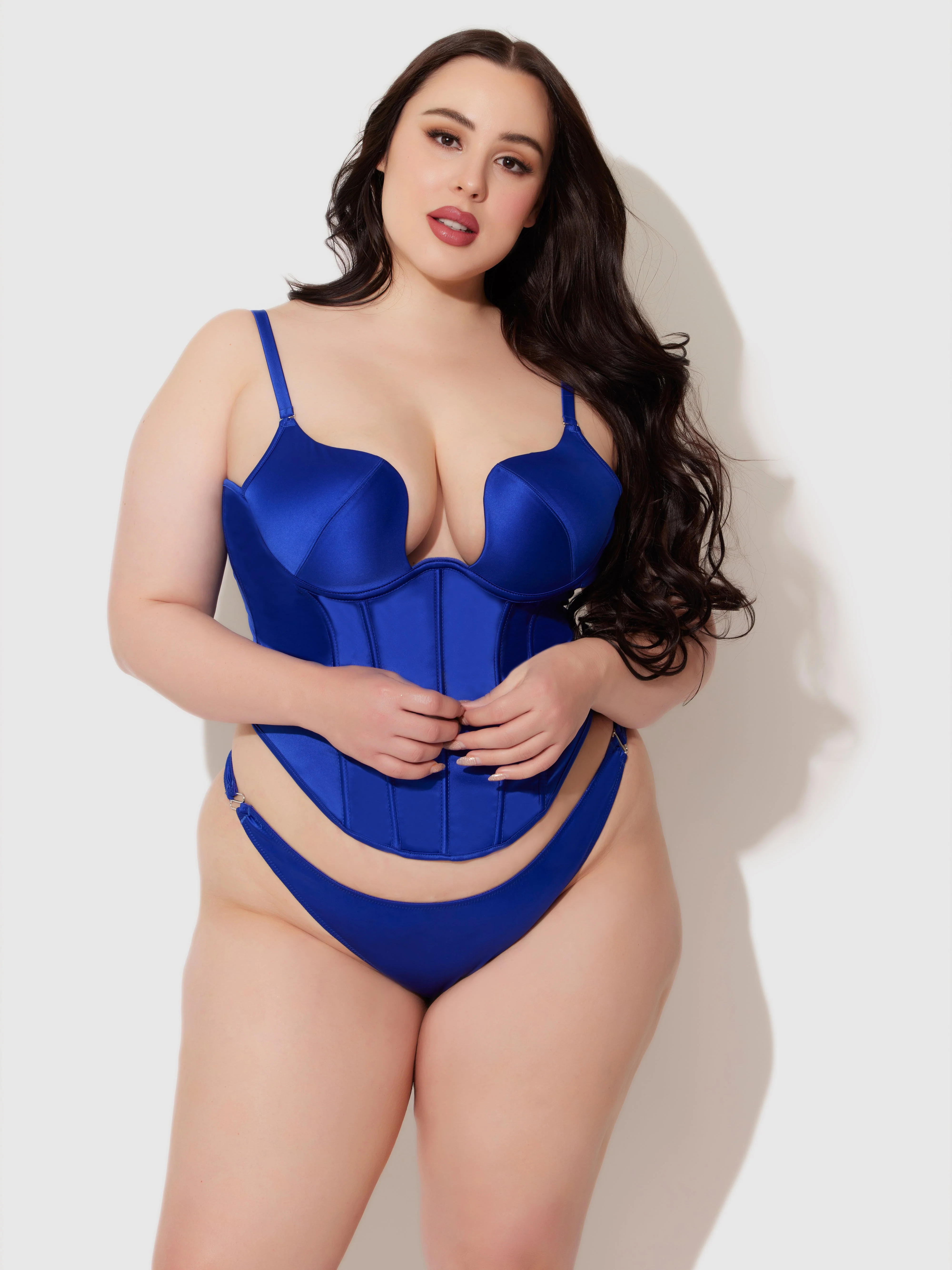 Petra Swirl Plunge Push Up Bustier - Image 10