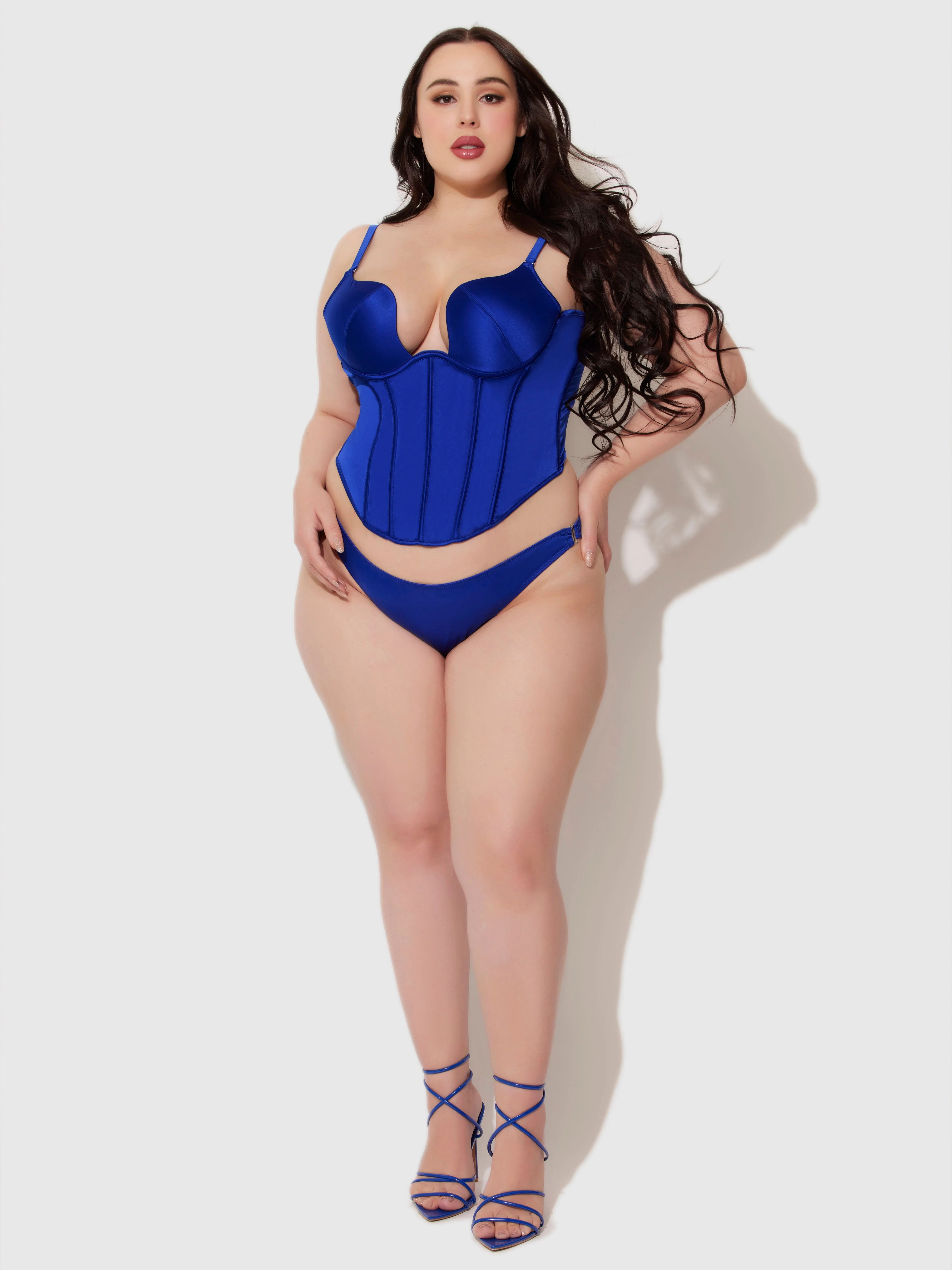 Petra Swirl Plunge Push Up Bustier - Image 13