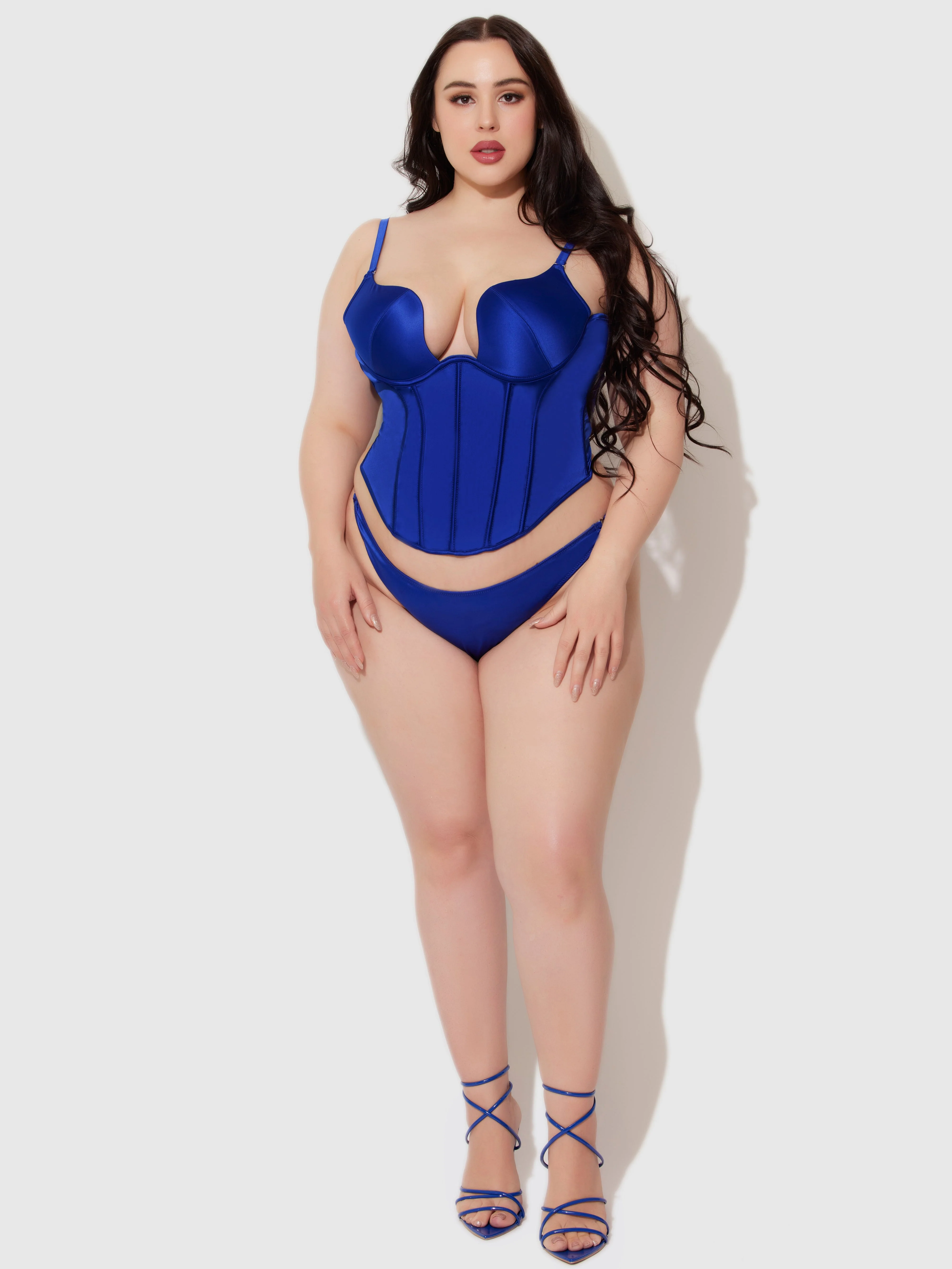 Petra Swirl Plunge Push Up Bustier - Image 14