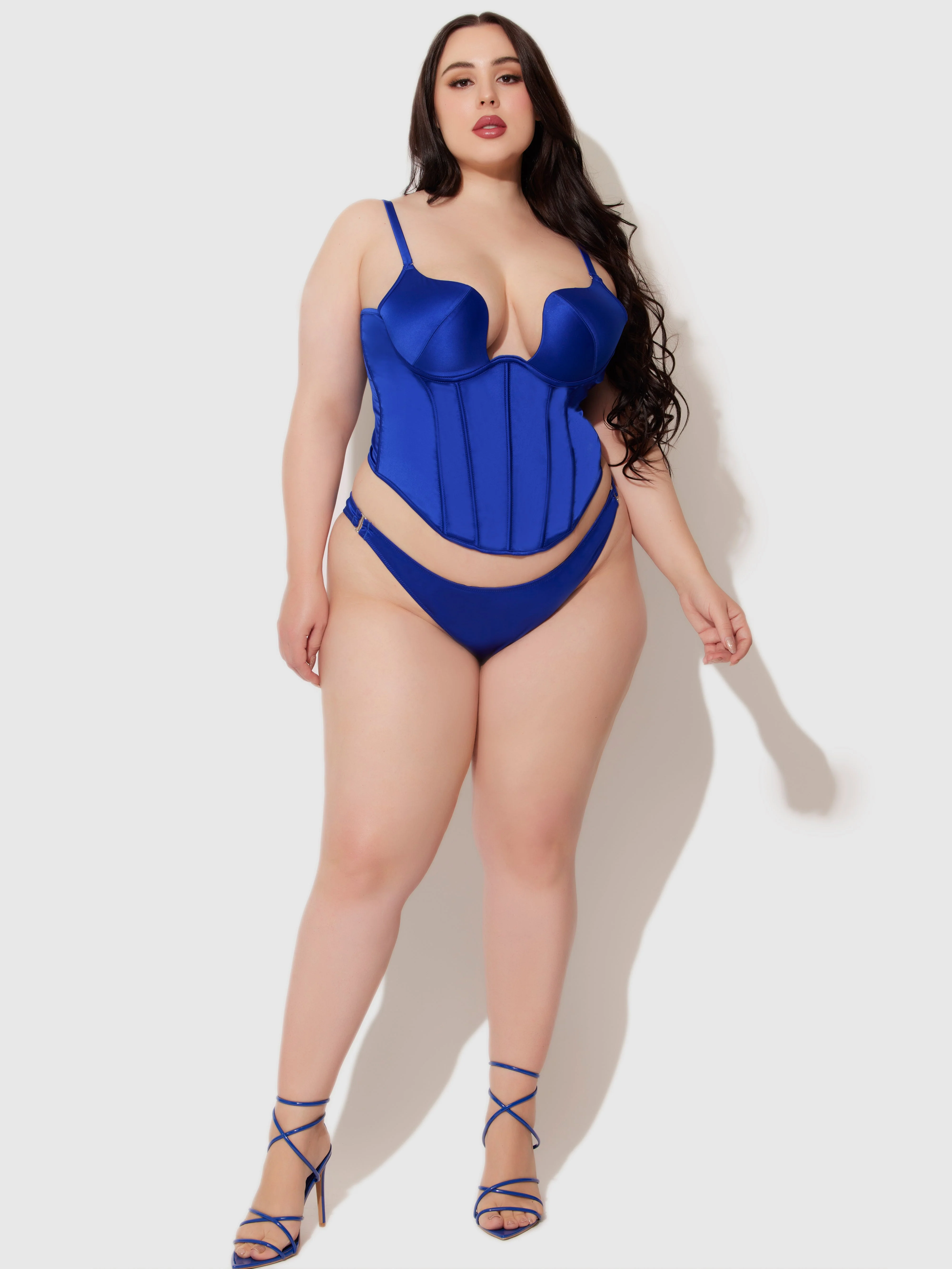 Petra Swirl Plunge Push Up Bustier - Image 15