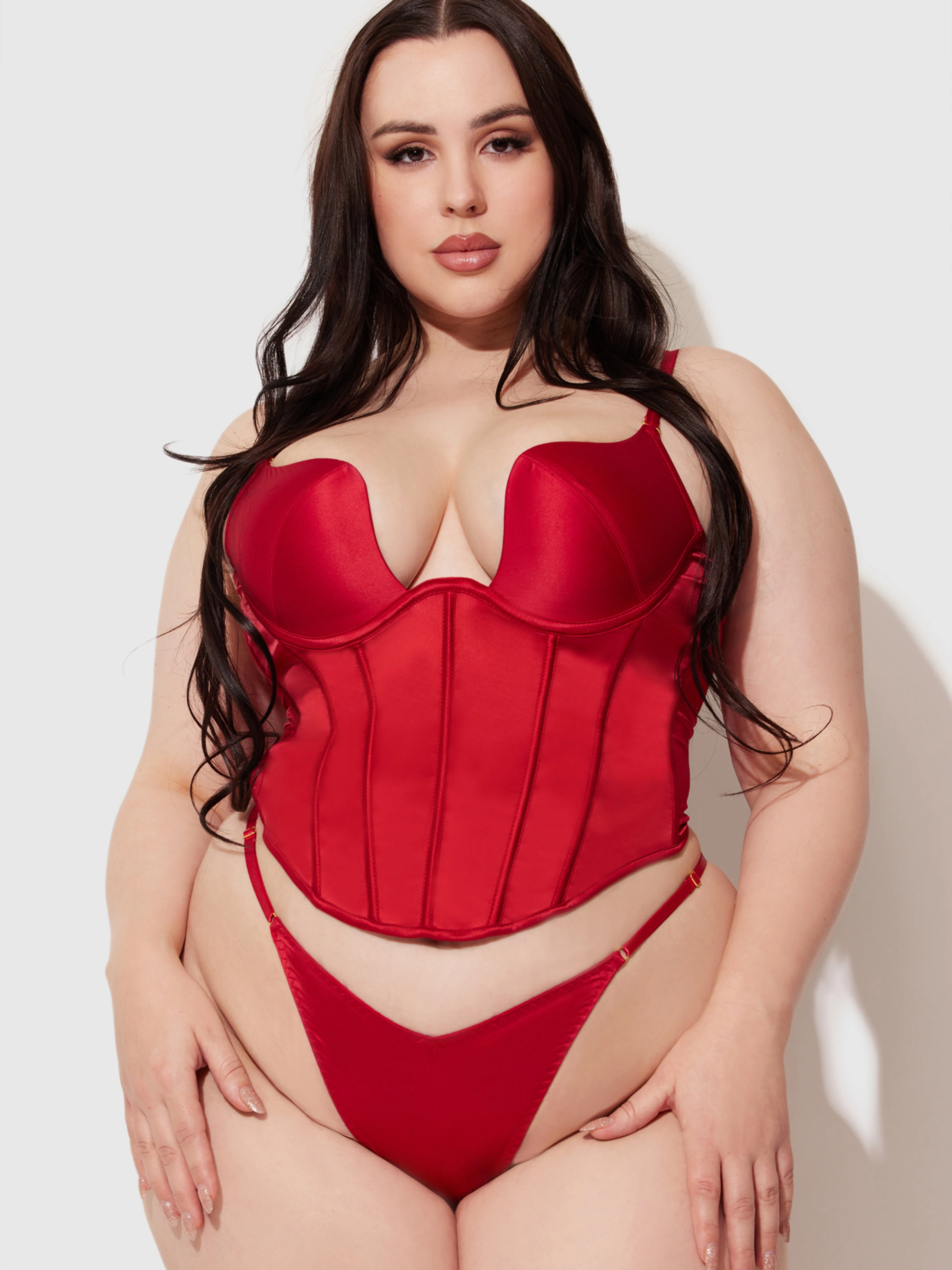 Petra Swirl Plunge Push Up Bustier - Image 5