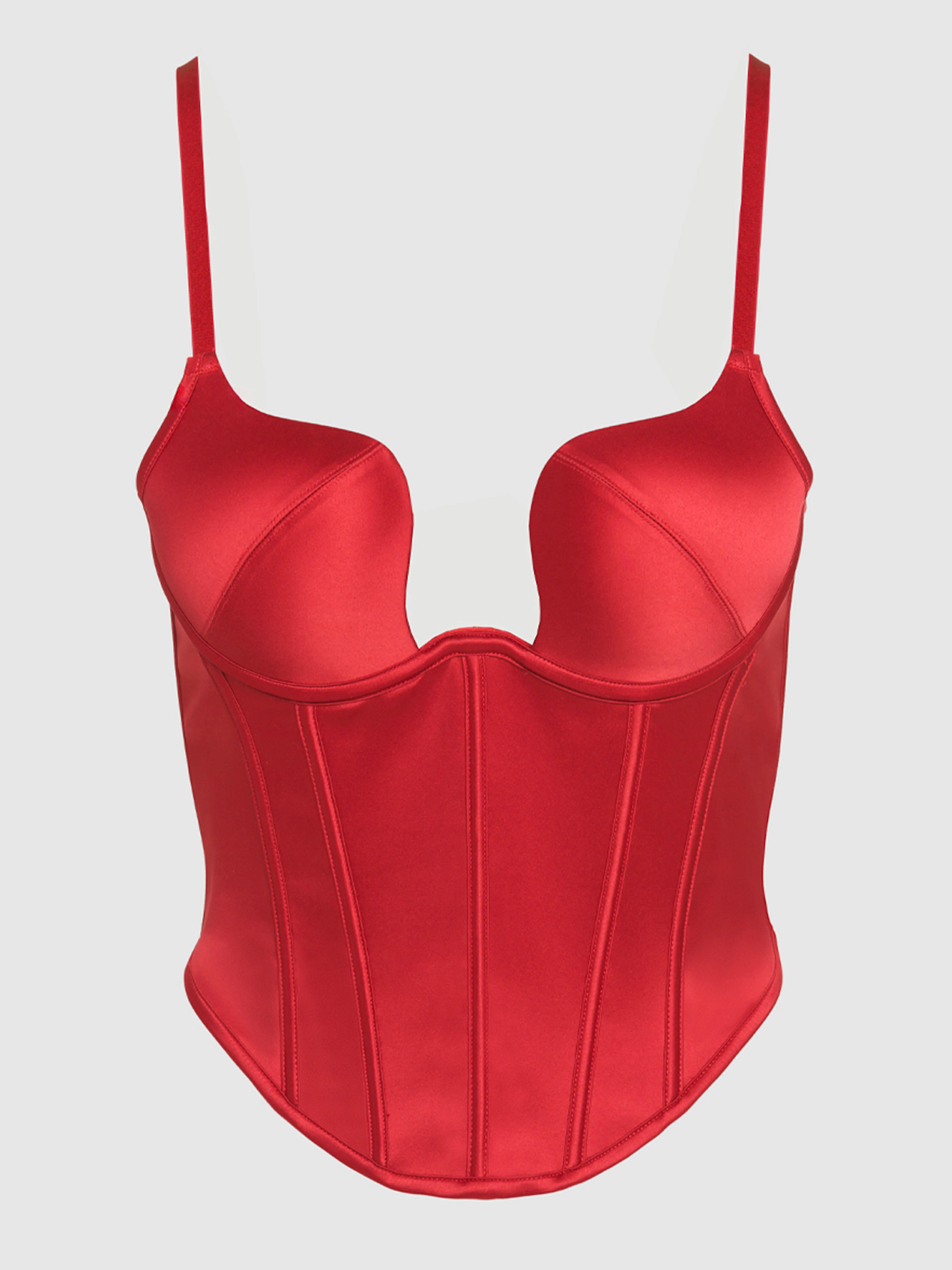 Petra Swirl Plunge Push Up Bustier - Image 8