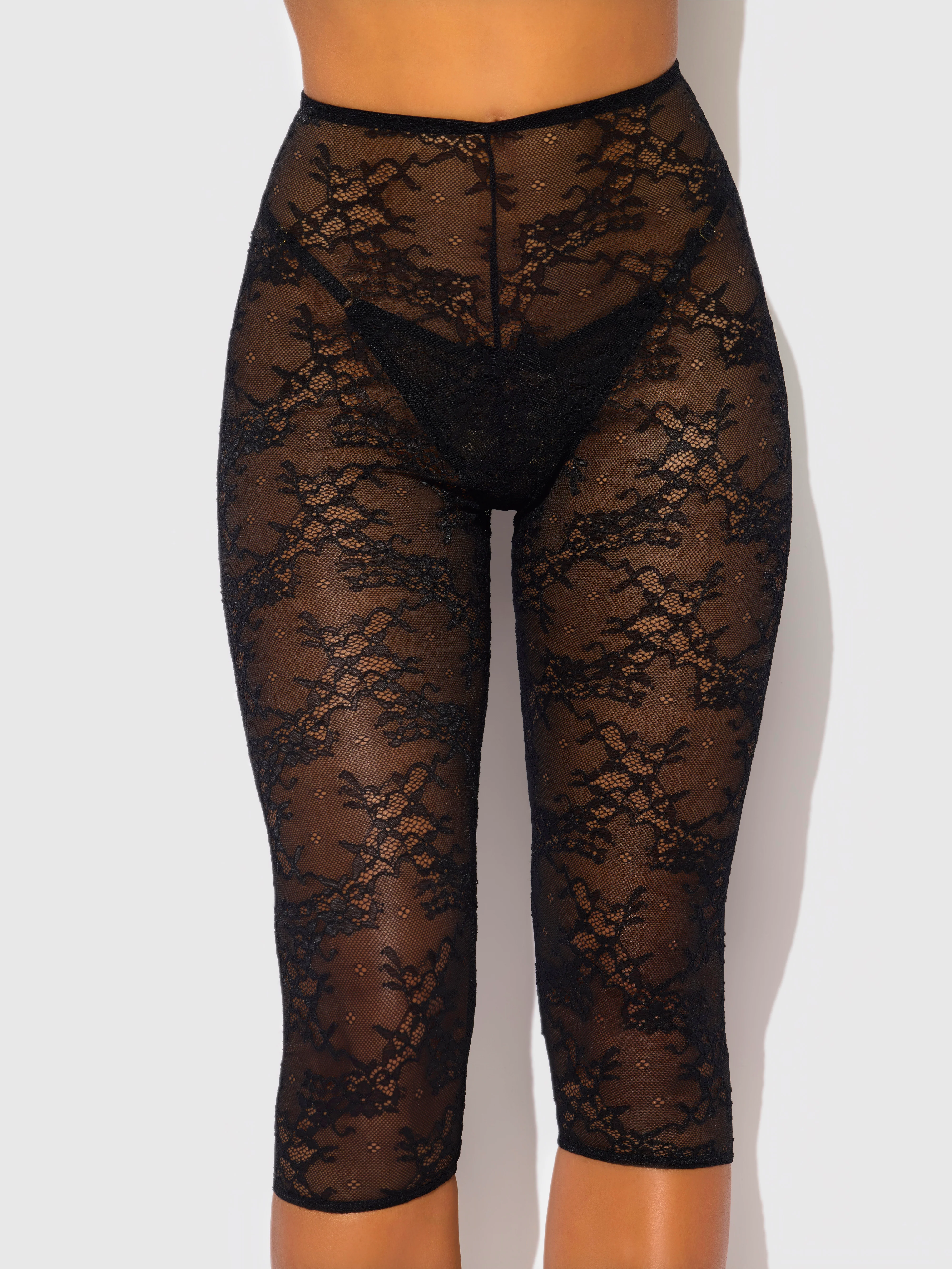 Pia Lace Capri Legging Tights - Image 4