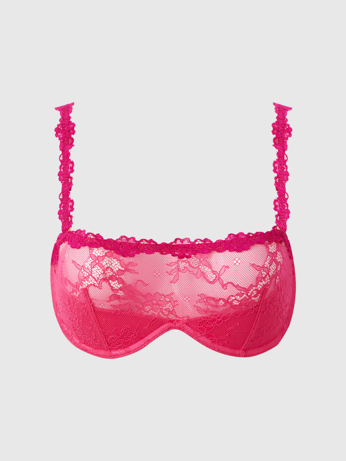 Pia Lace Push Up Half Cup Bandeau Bra - Image 11