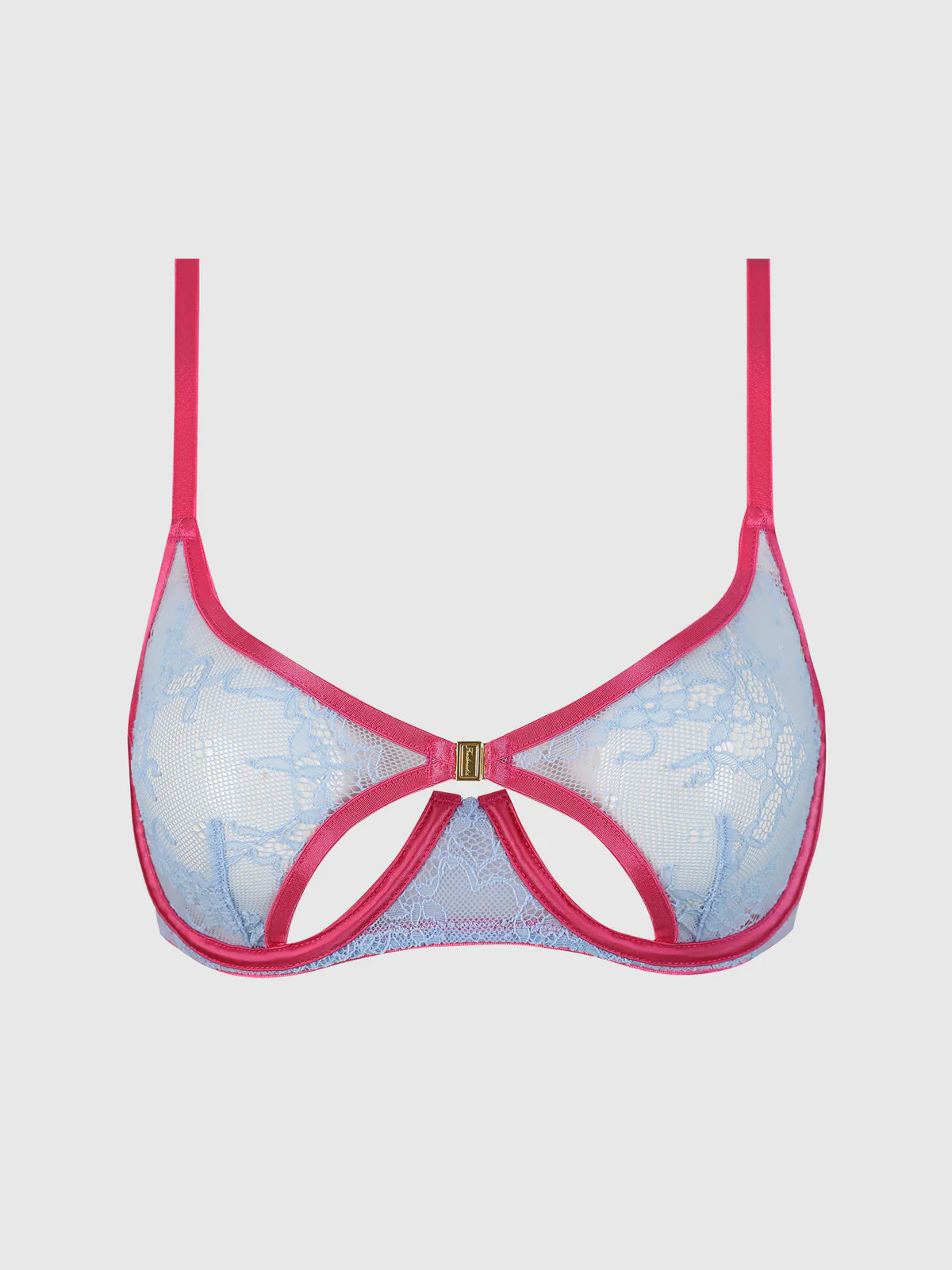 Pia Lace Unlined Modern Cutout Open Cup Bra - Image 6