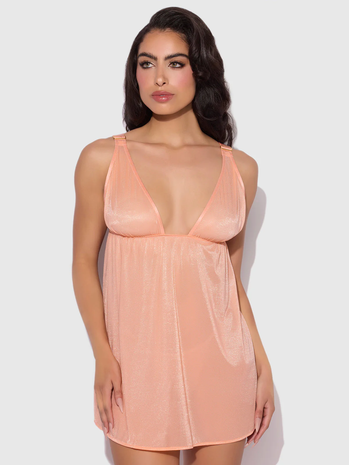 Pia Unlined Soft Cup Mesh Babydoll - Image 3