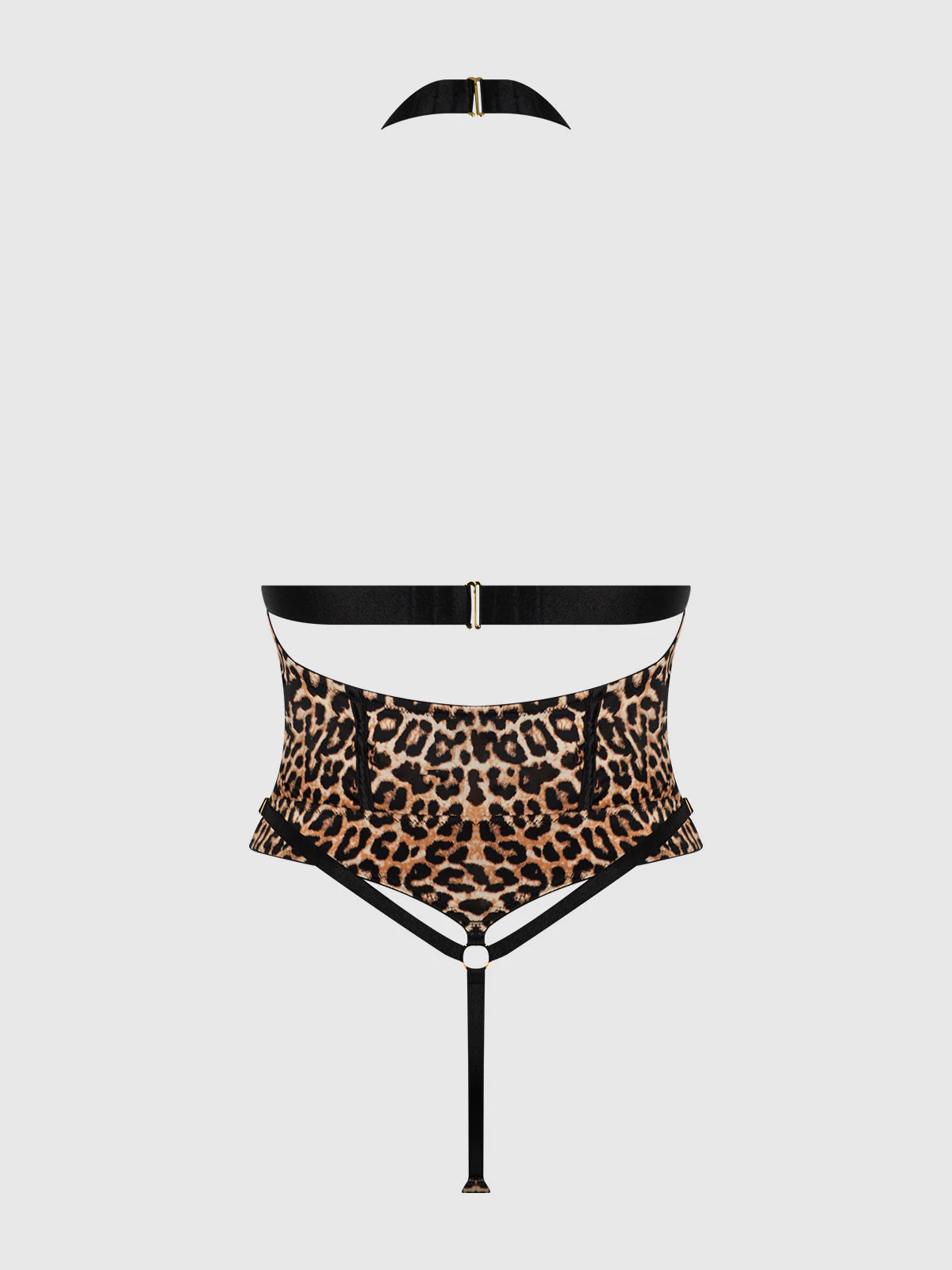 Raven Strappy Crotchless & Backless Teddy - Image 11