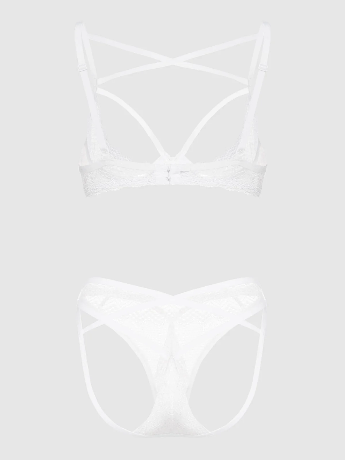 Rayna Strappy Open Cup Bra Set - Image 6
