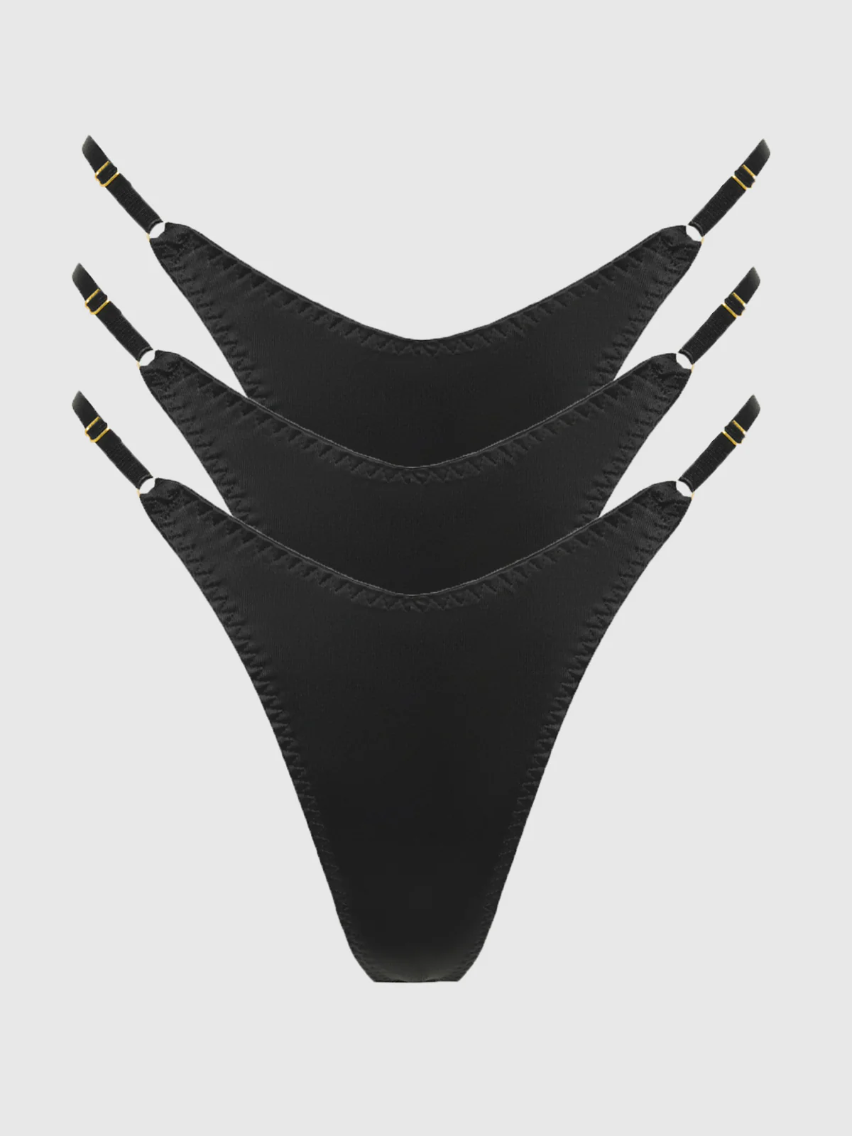 Rising Star Liquid Satin Thong 3 Pack