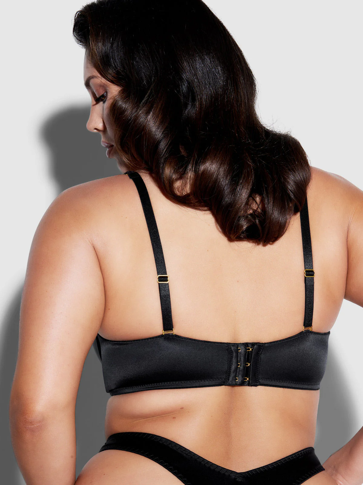 Rising Star Plunge Push Up Bra in Liquid Satin - Image 8