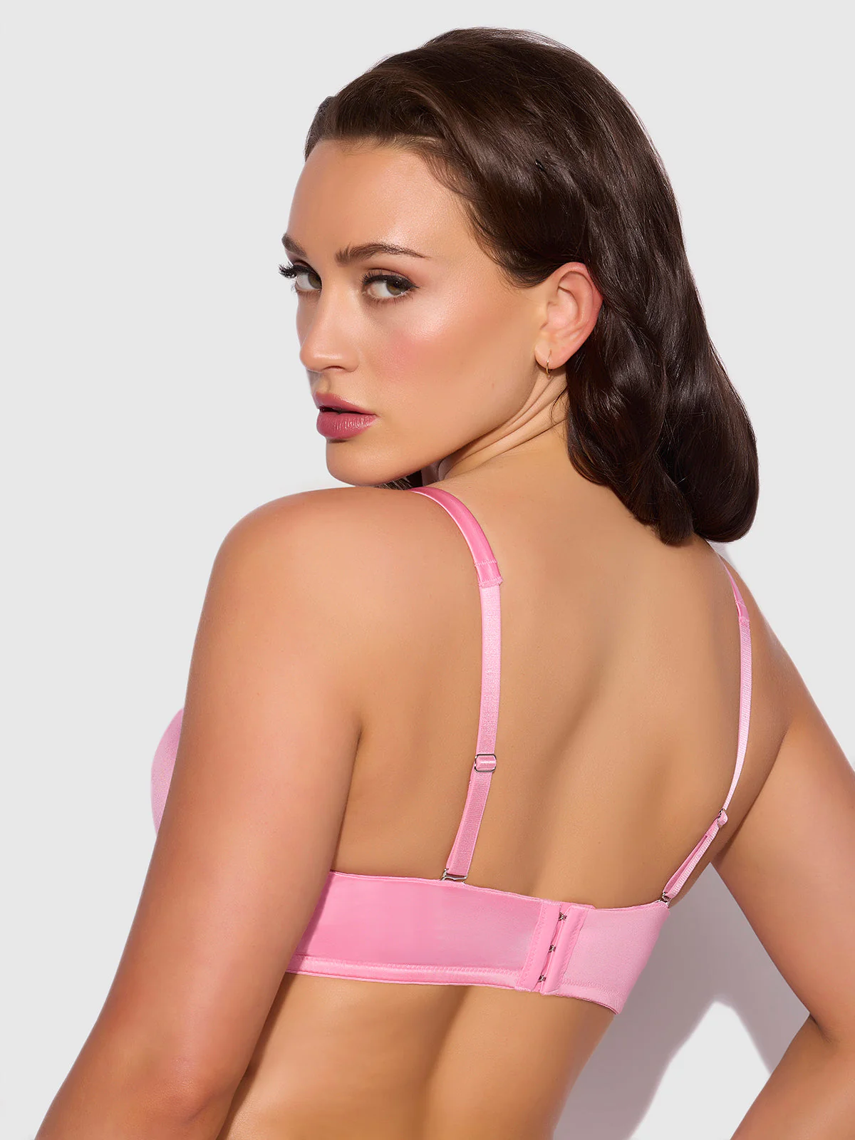 Rising Star Plunge Push Up Bra in Liquid Satin - Image 6