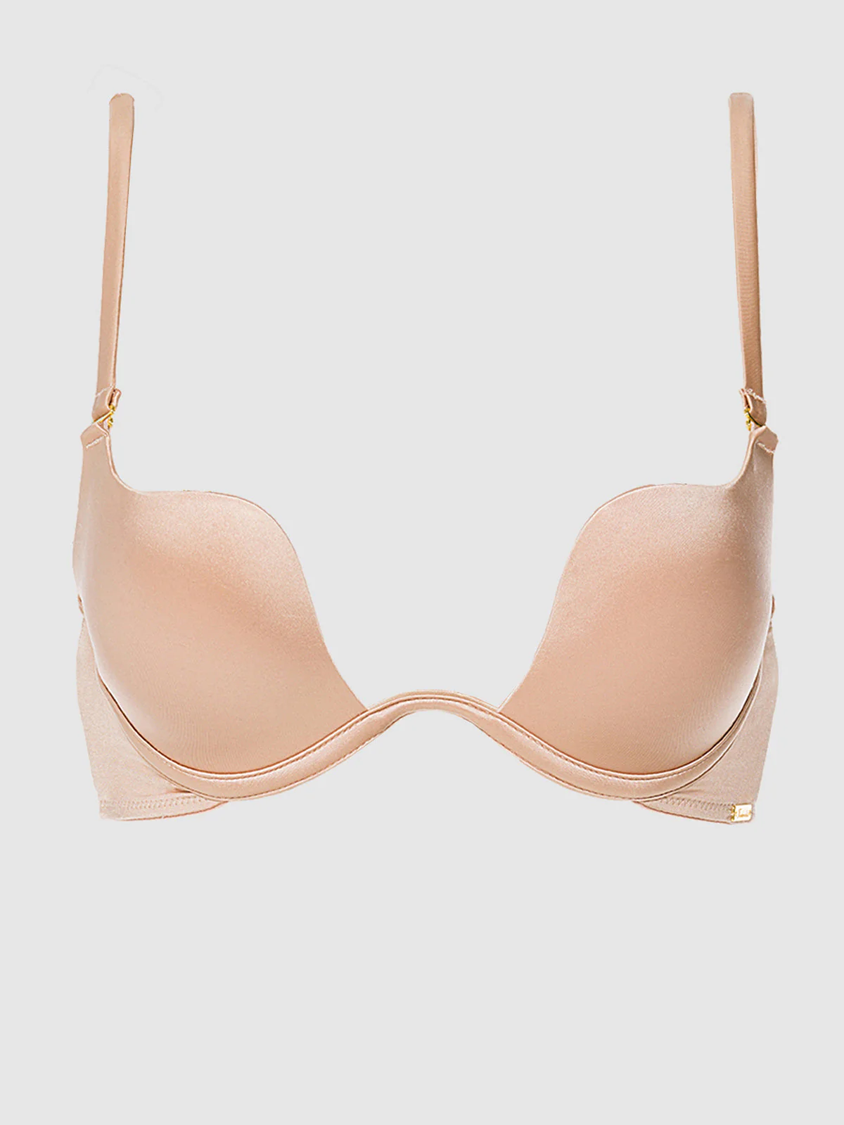 Rising Star Plunge Push Up Bra in Liquid Satin - Image 12