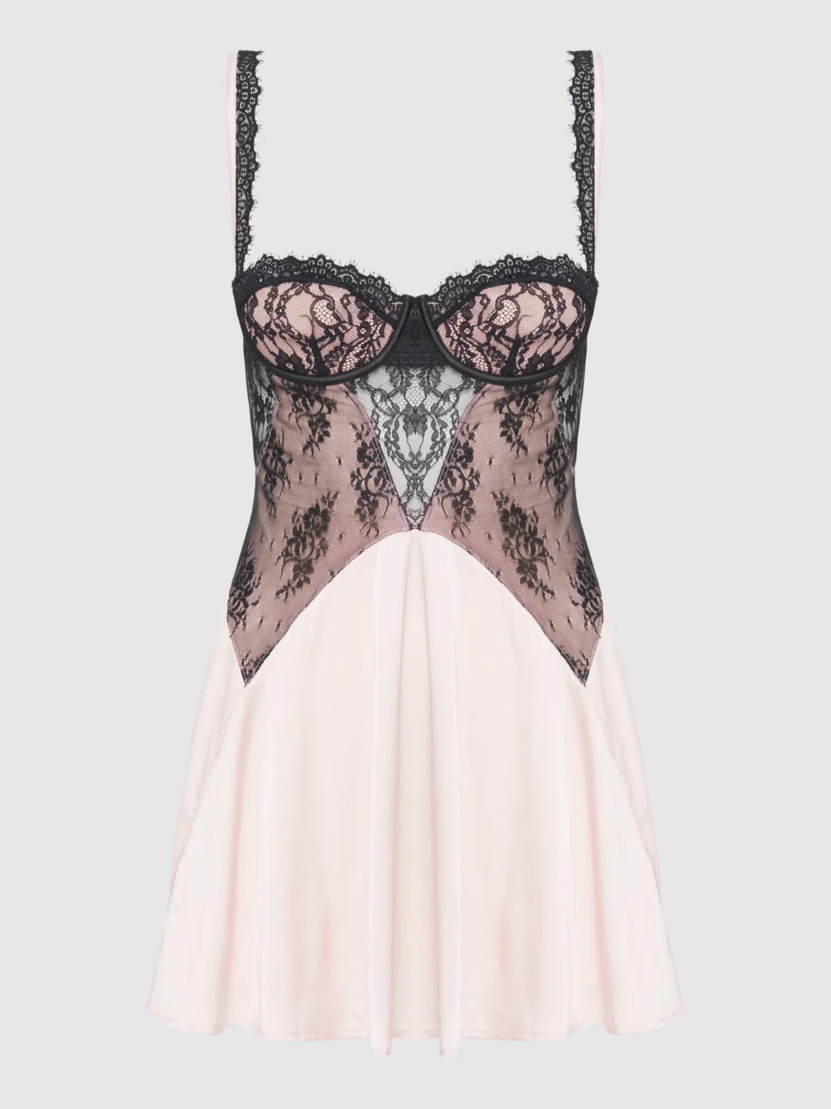Rosalind Lace Bodice & Satin Skirt Babydoll - Image 10