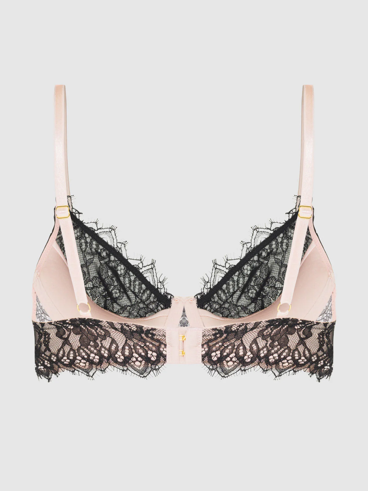 Rosalind Lace Bra With Satin Half Cup - Image 13
