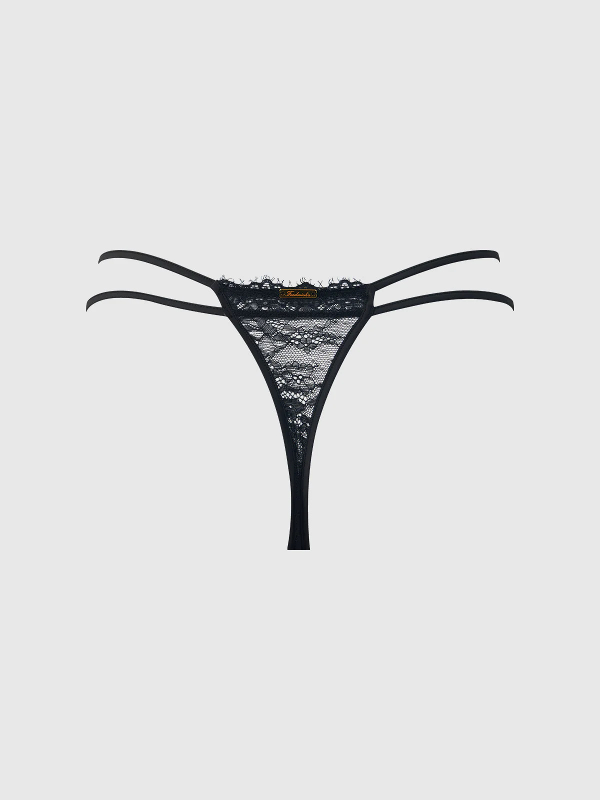 Rosalind Satin Double Banded Lace Thong - Image 8