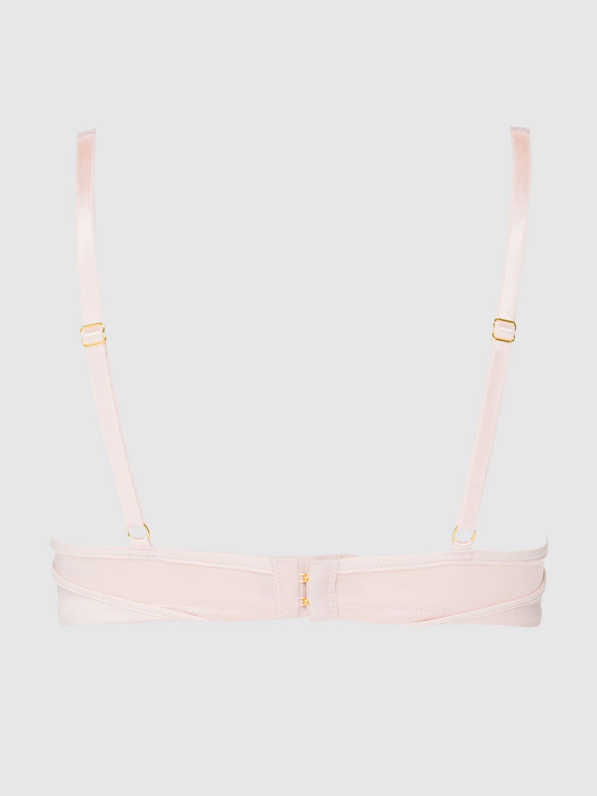 Rosalind Satin Half Cup With Lace Trim Bra - Image 11