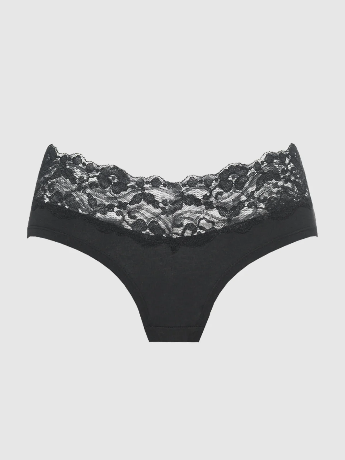 Stretch Cotton & Lace Hipster - Image 4