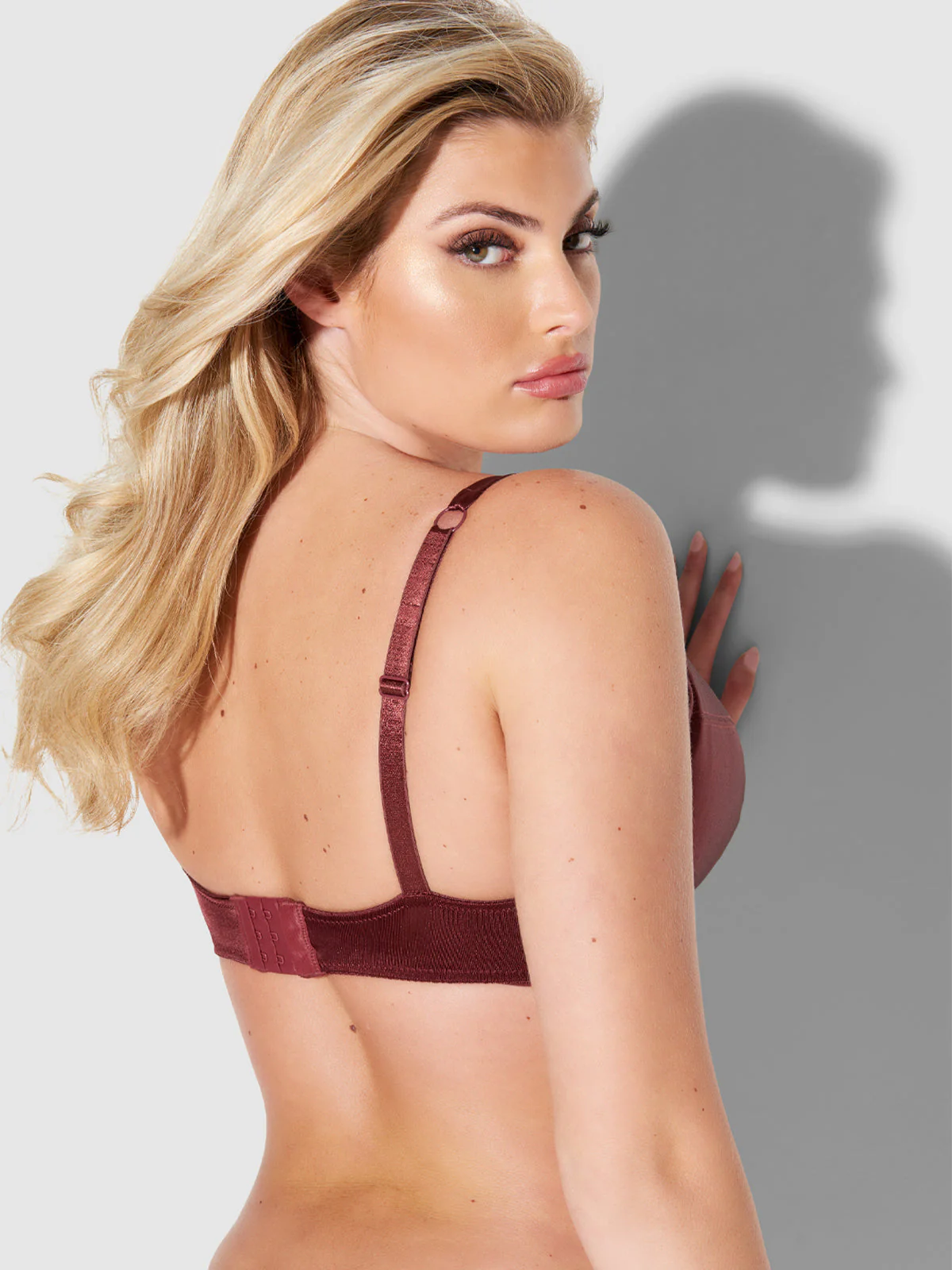 Va Va Voom Satin Full Figure Push Up Bra - Image 3