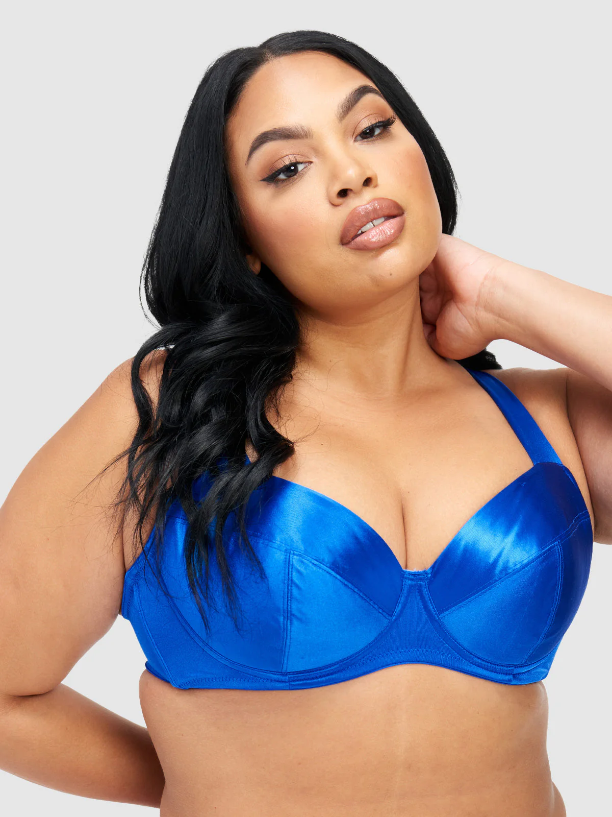 Va Va Voom Satin Full Figure Push Up Bra - Image 3
