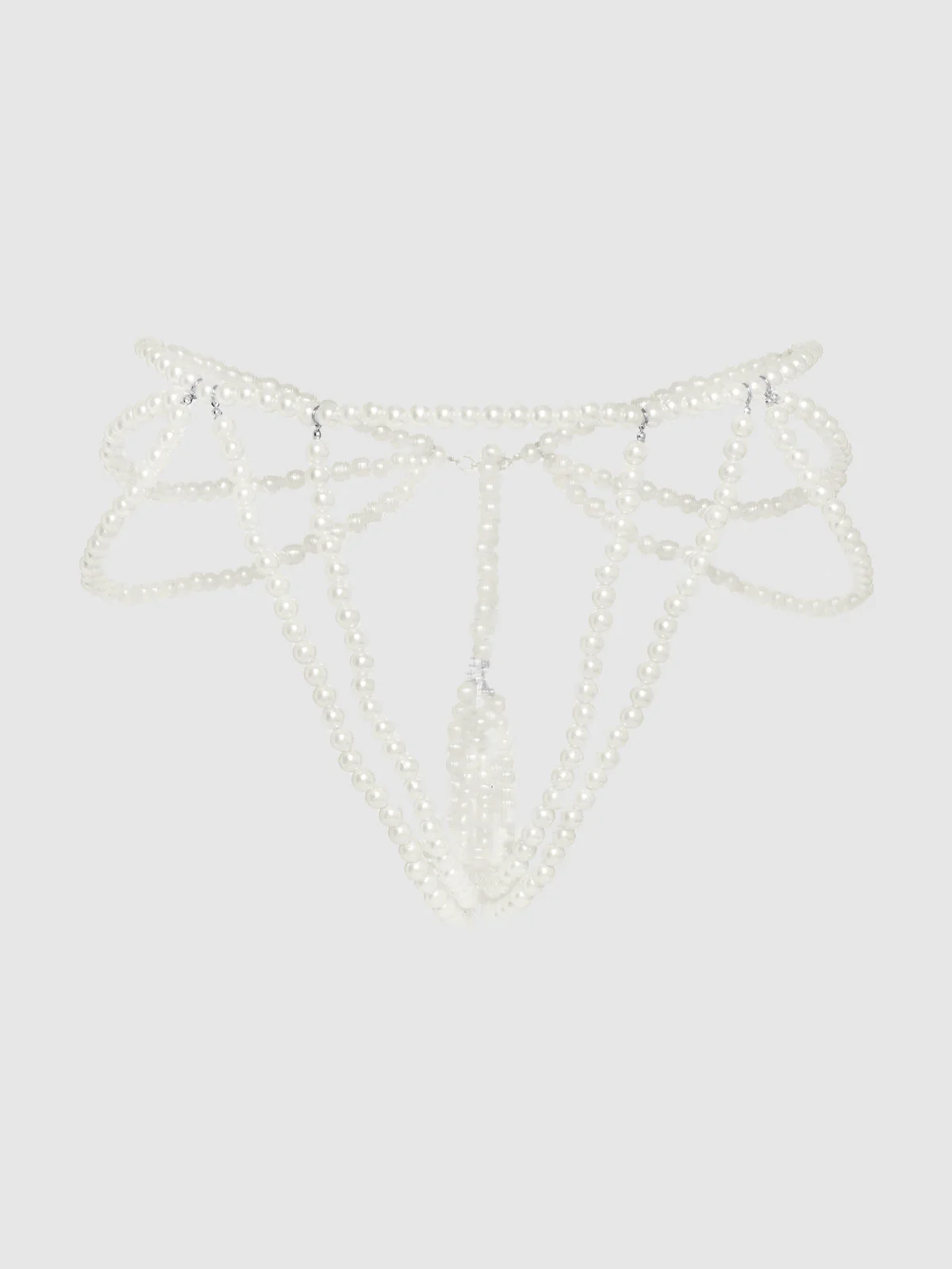 White Pearl Draped Panty - Image 4