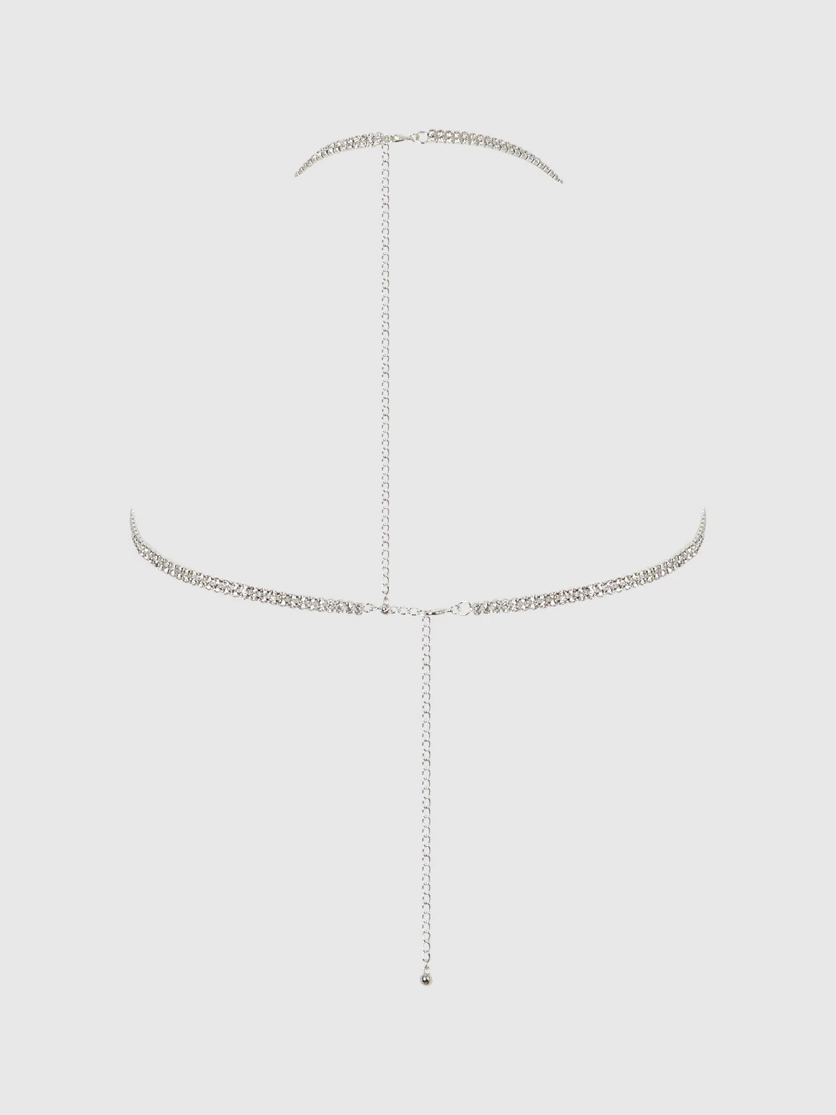 Ziggy Rhinestone Dangle V-Neck Bra - Image 4