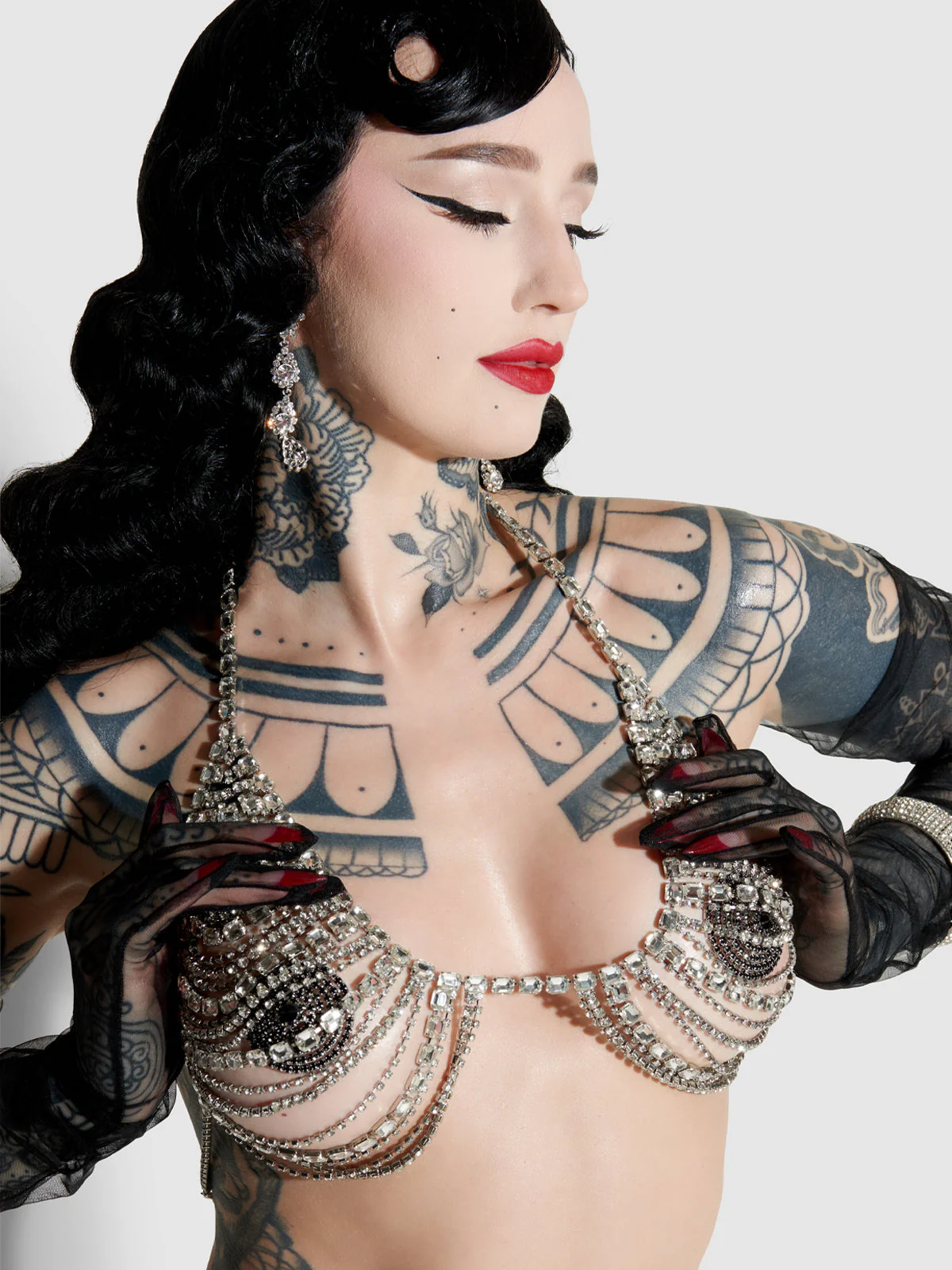 Ziggy Rhinestone Multi Stone Bra - Image 3