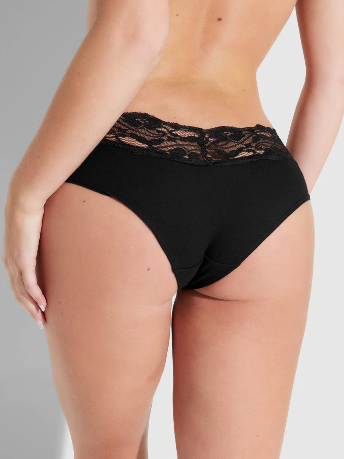 Bridget Cotton & Lace Hipster - Image 2