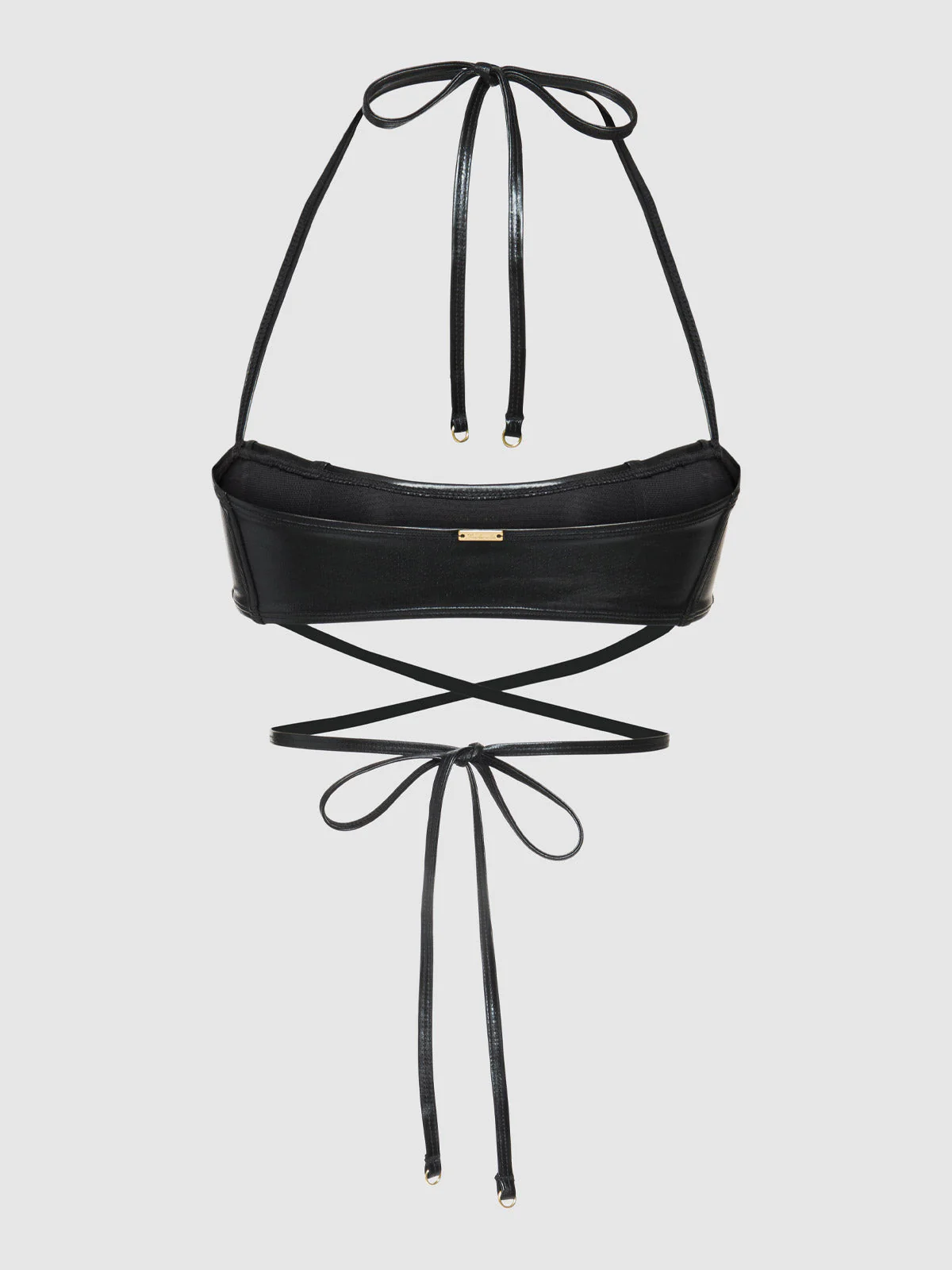 Onyx Corset Bandeau Swim Top - Image 13