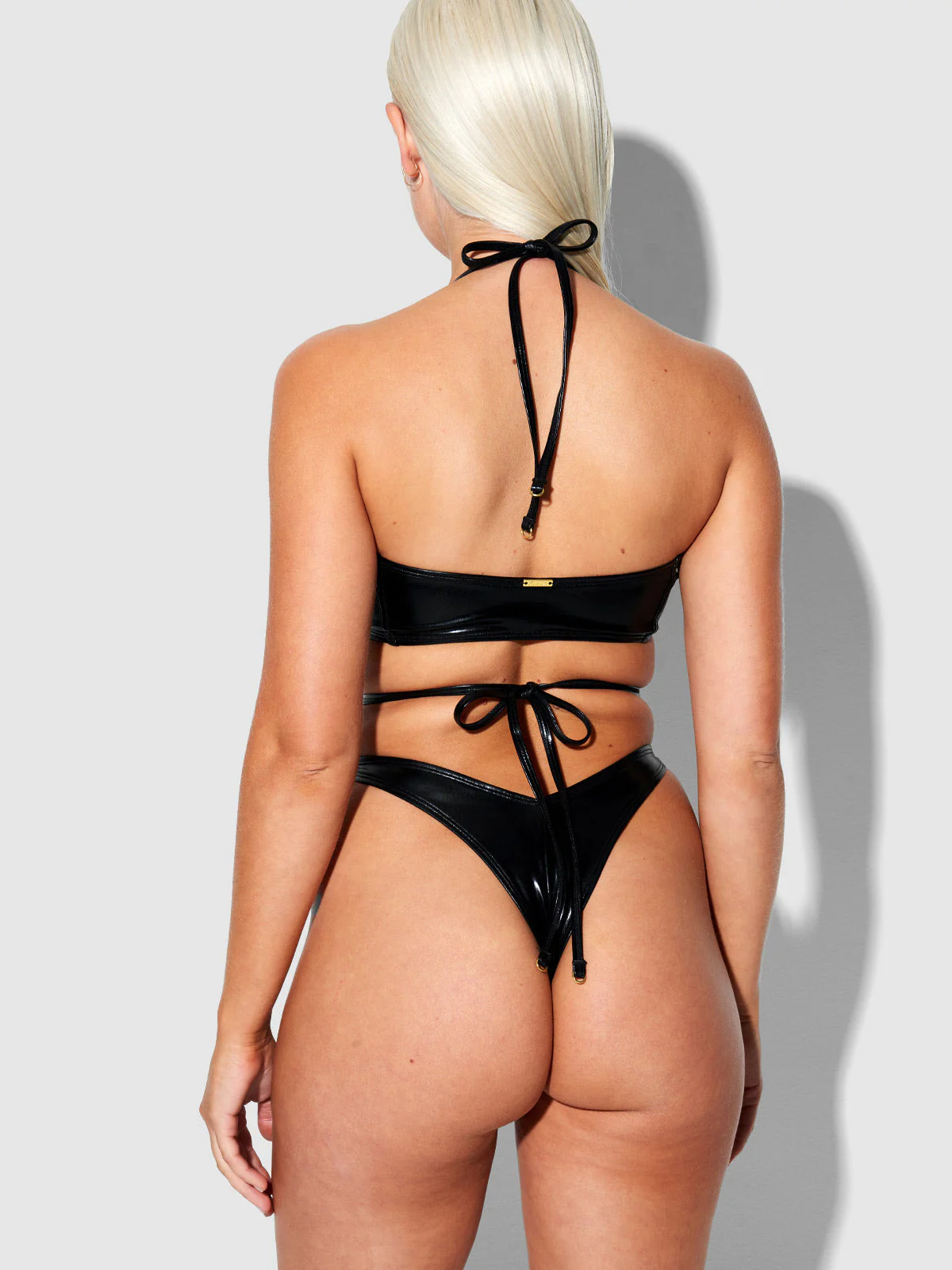 Onyx Corset Bandeau Swim Top - Image 3